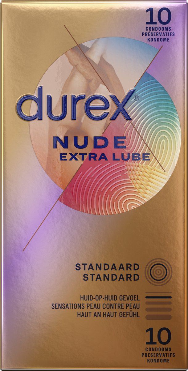 Durex condooms Nude Extra Lube - 10 stuks - Huid op huid gevoel afbeelding