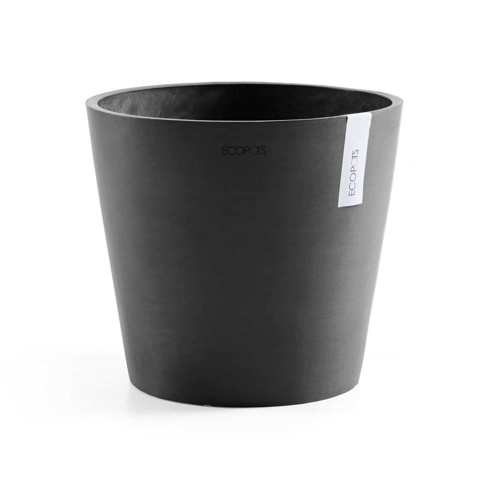 Ecopots bloempot Amsterdam 30 - Rond - Dark Grey - Diameter 30 x H25,4 cm
