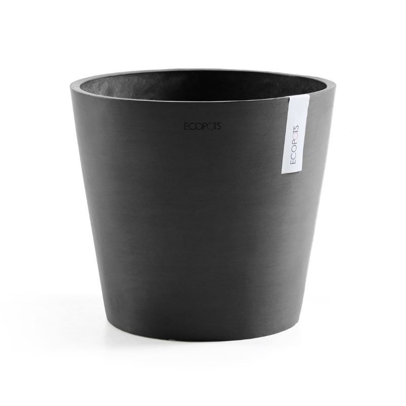 Ecopots bloempot Amsterdam 40 - Rond - Dark Grey - Diameter 40 x H34,5 cm