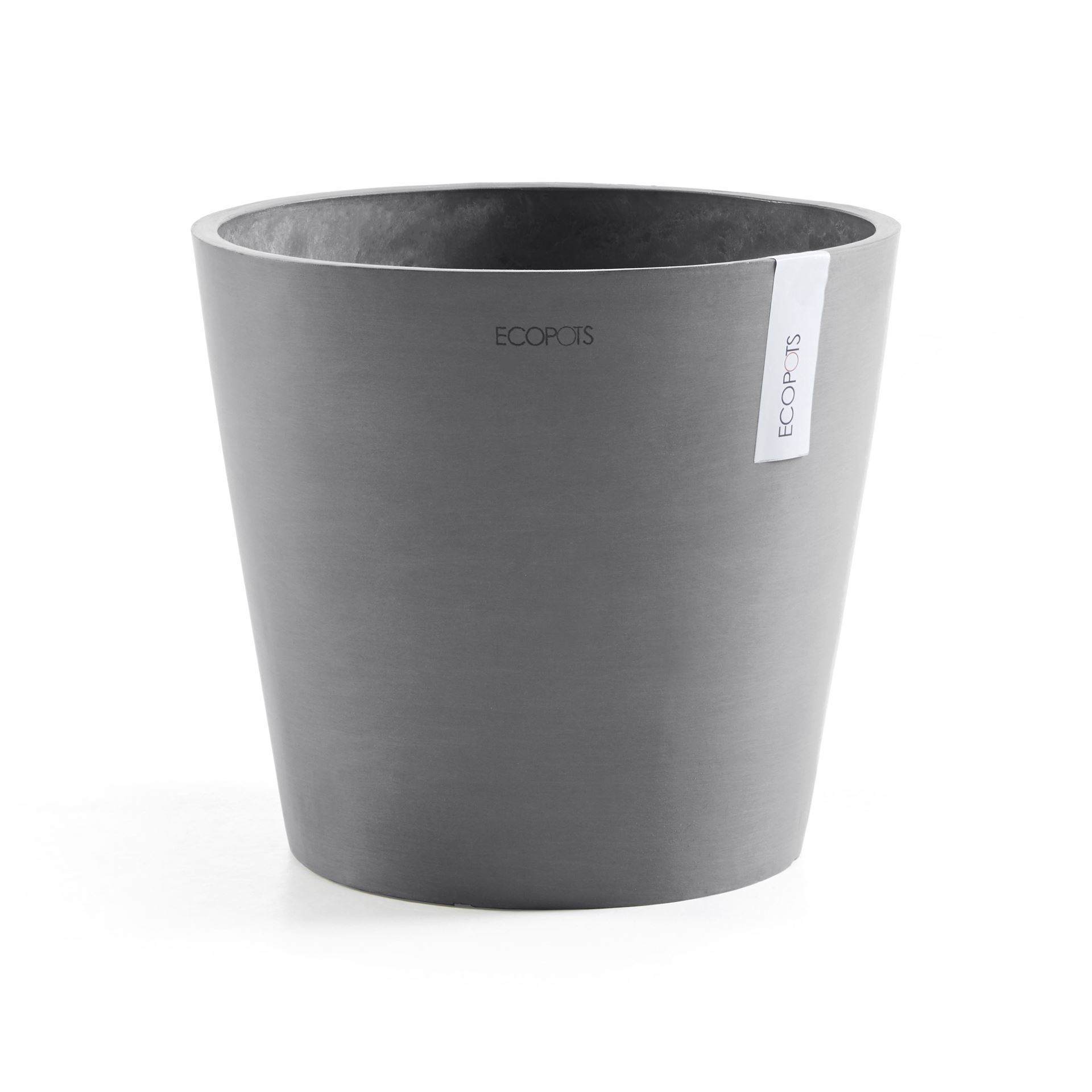 Ecopots bloempot Amsterdam 40 - Rond - Grey - Diameter 40 x H34,5 cm