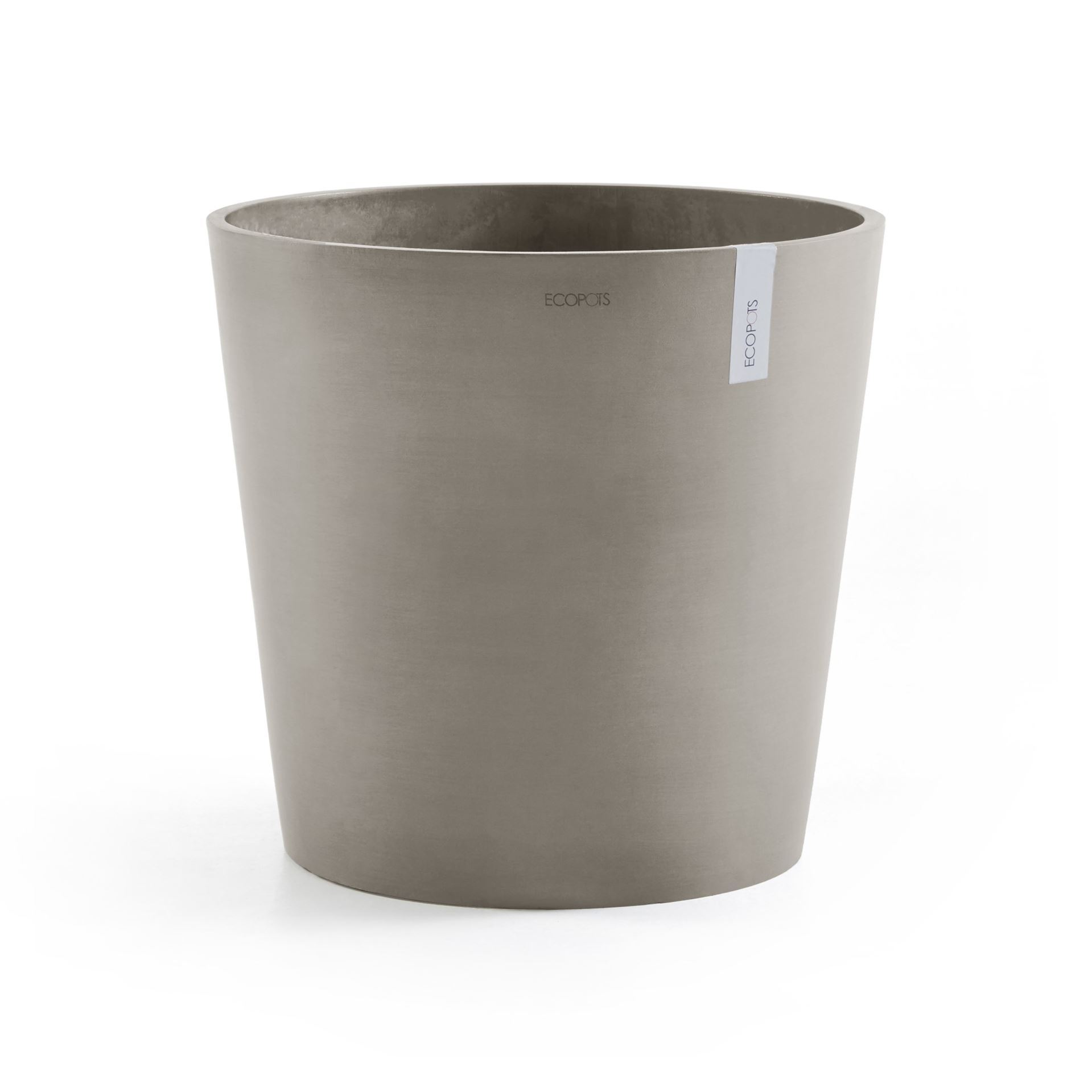 Ecopots bloempot Amsterdam 60 - Rond - Taupe - Diameter 59 x H55,5 cm