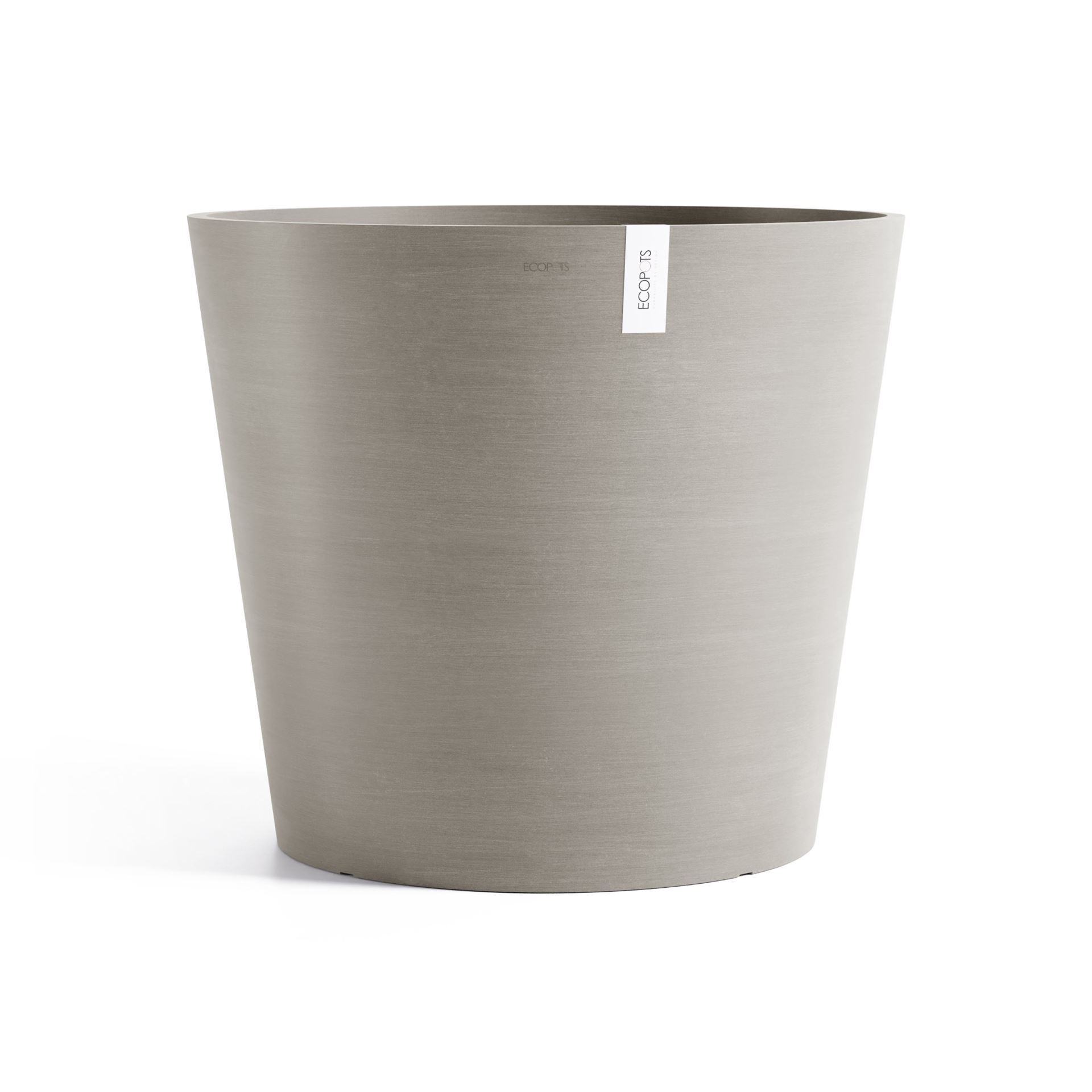 Ecopots bloempot Amsterdam 70 - Rond - Taupe - Diameter 70 x H61,3 cm