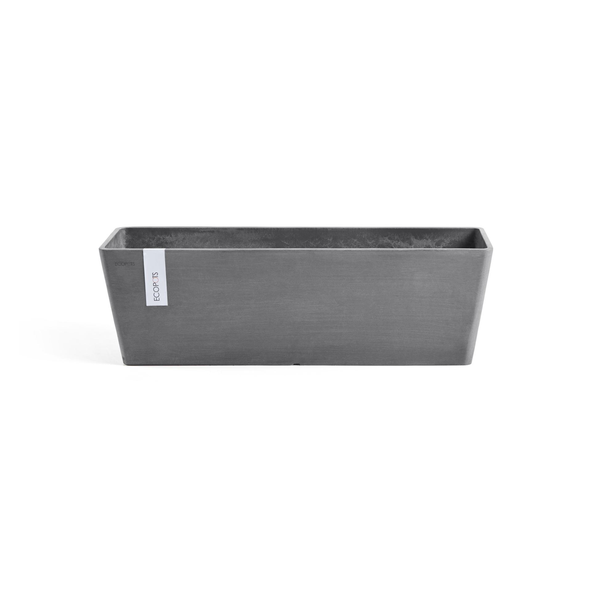 Ecopots bloempot Bruges 45 - Rechthoekig - Grey - 45cm x 17,7cm x H17cm