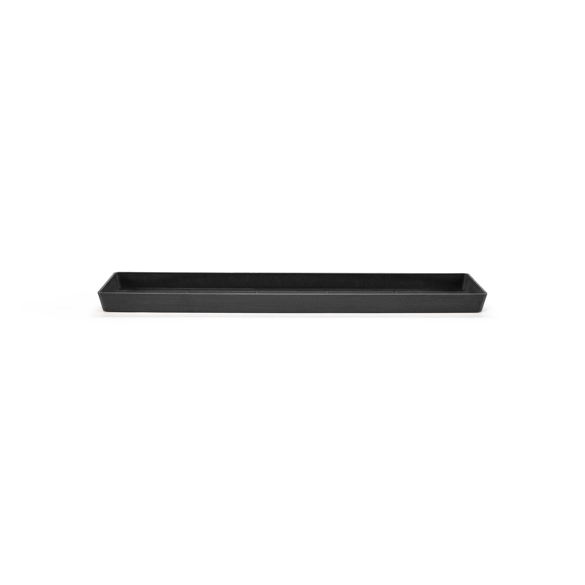 Ecopots onderschotel met waterreservoir - Rechthoekig - Dark Grey - 43,5 x 15,5 x H3,3 cm