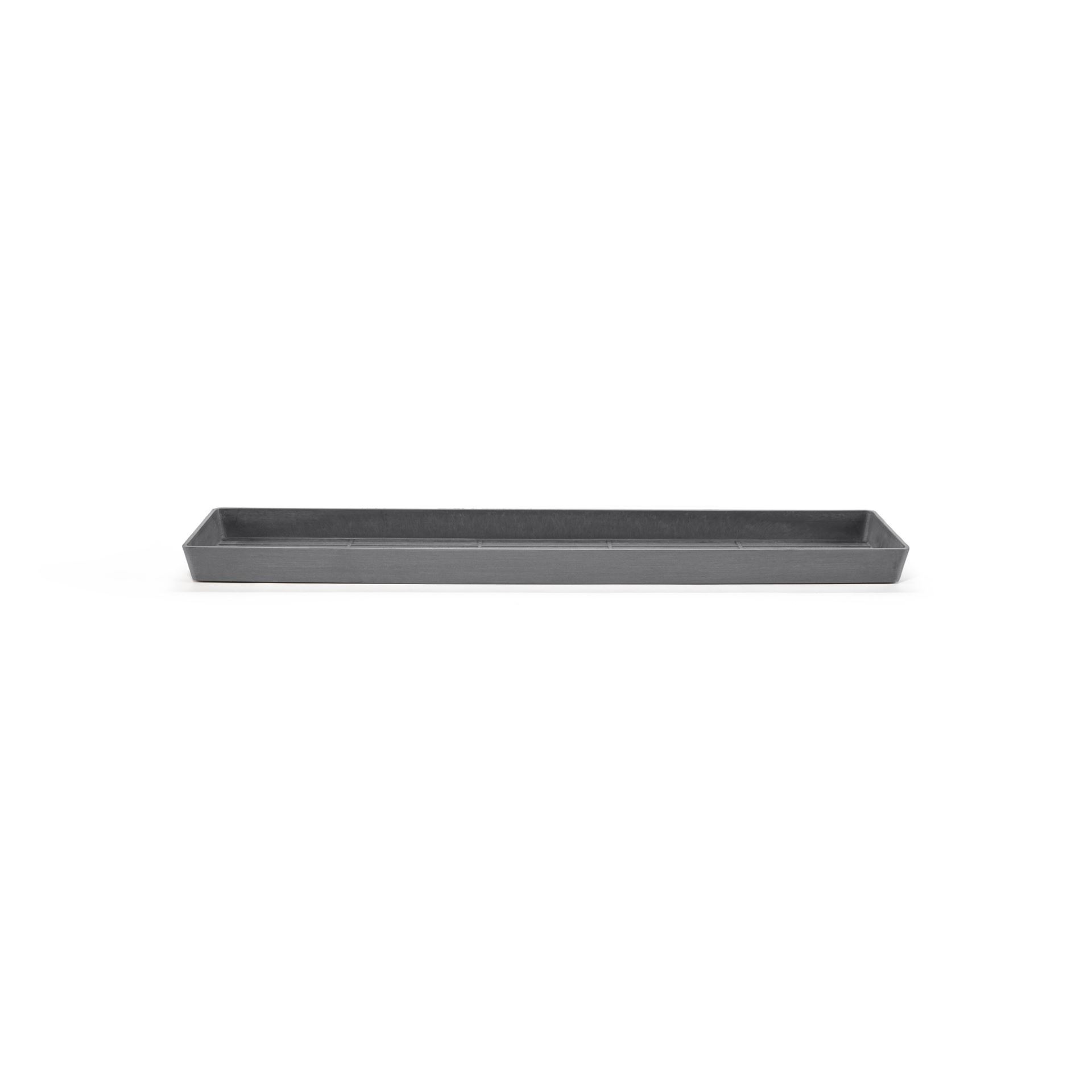 Ecopots onderschotel met waterreservoir - Rechthoekig - Grey - 78,9 x 20 x H4 cm