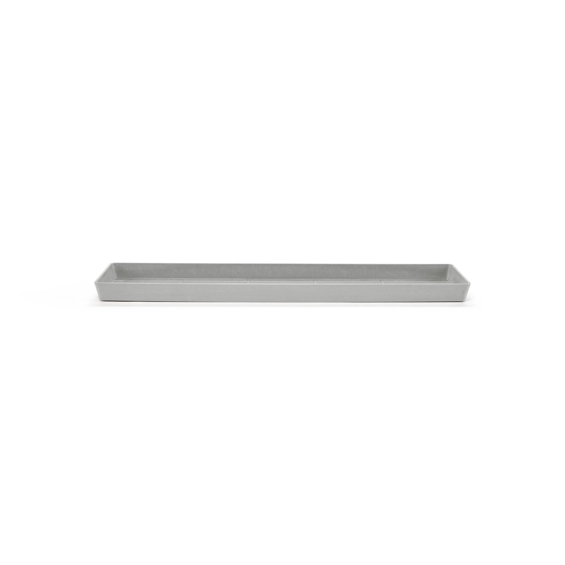 Ecopots onderschotel met waterreservoir - Rechthoekig - White Grey - 78,9 x 20 x H4 cm