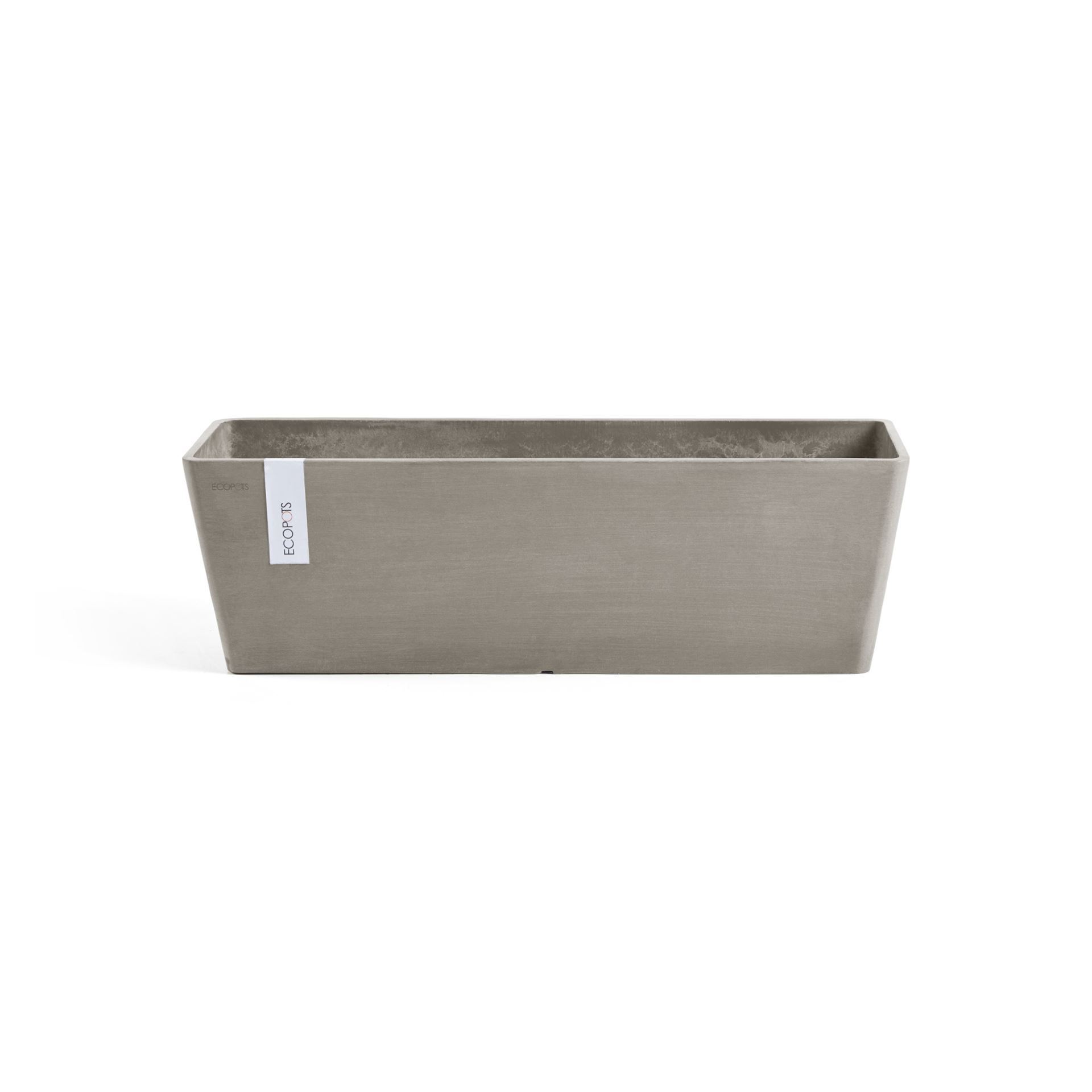 Ecopots bloempot Bruges 45 - Rechthoekig - Taupe - 45cm x 17,7cm x H17cm