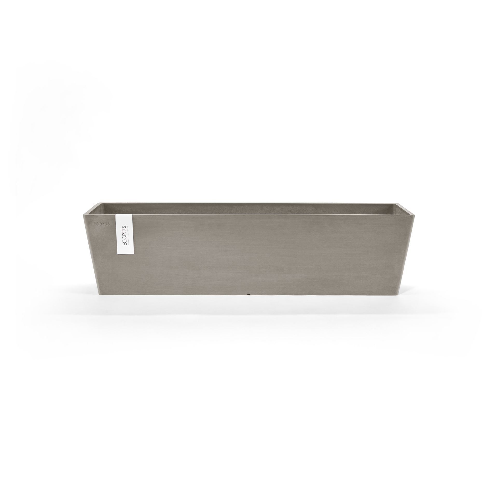 Ecopots bloempot Bruges 80 - Rechthoekig - Taupe - 80,8cm x 20cm x H20,3cm