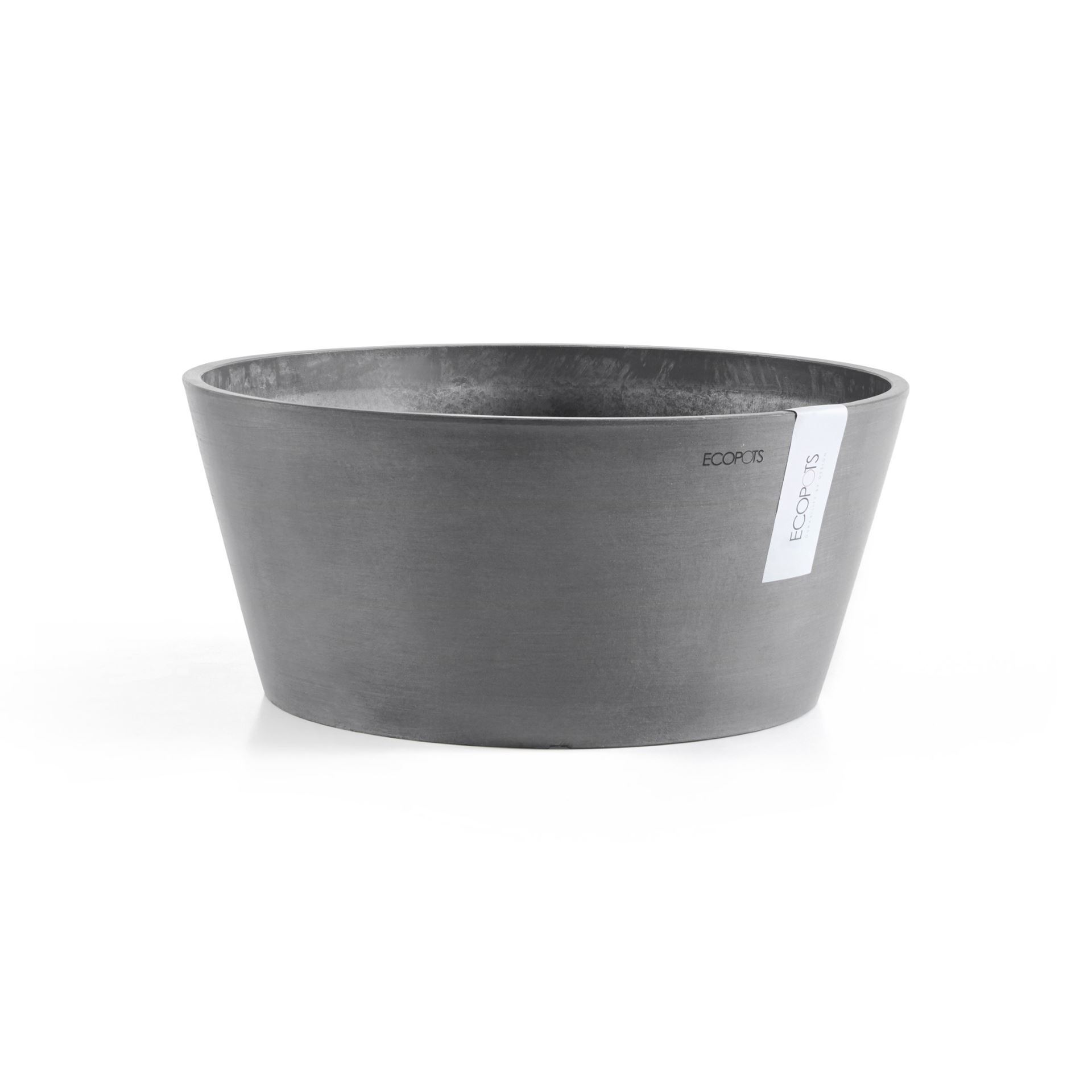 Ecopots Frankfurt 40 - Rond - Grey - Diameter 41 x H17,8 cm