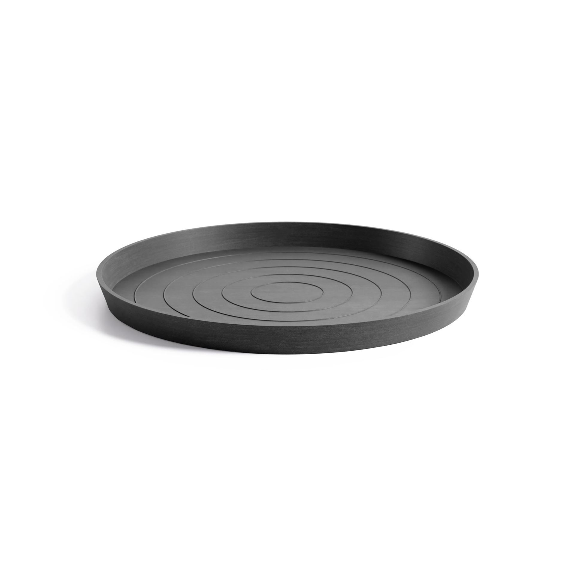 Ecopots onderschotel met waterreservoir- Rond - Dark Grey - Diameter 58,7 x H4,5 cm