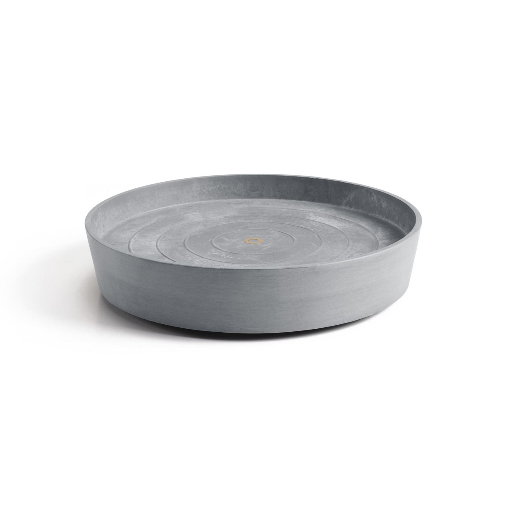Ecopots onderschotel op wielen - Rond - Blue Grey - Diameter 41,6 x H9 cm