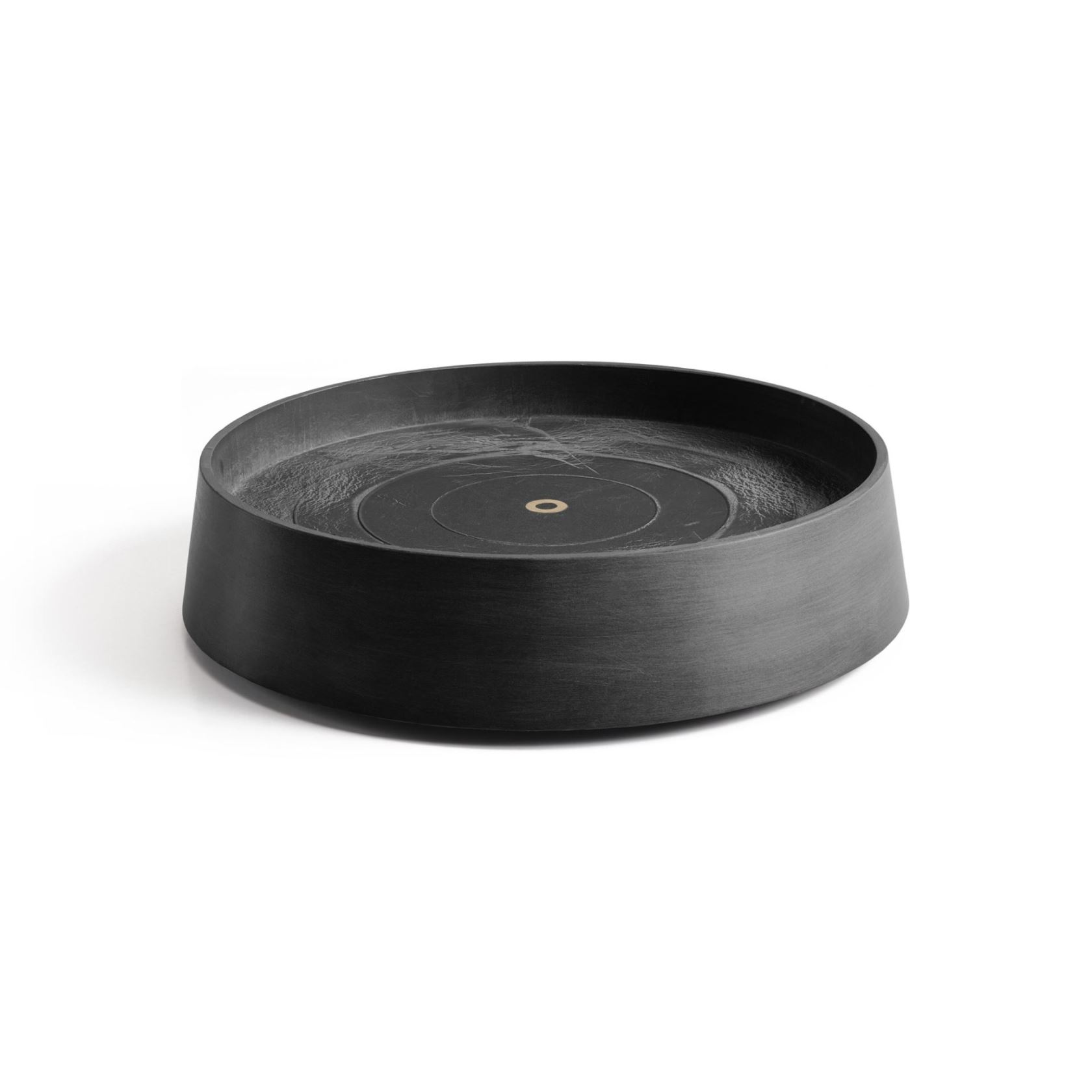 Ecopots onderschotel op wielen Oslo - Rond - Dark Grey - Diameter 41 x H9,5 cm