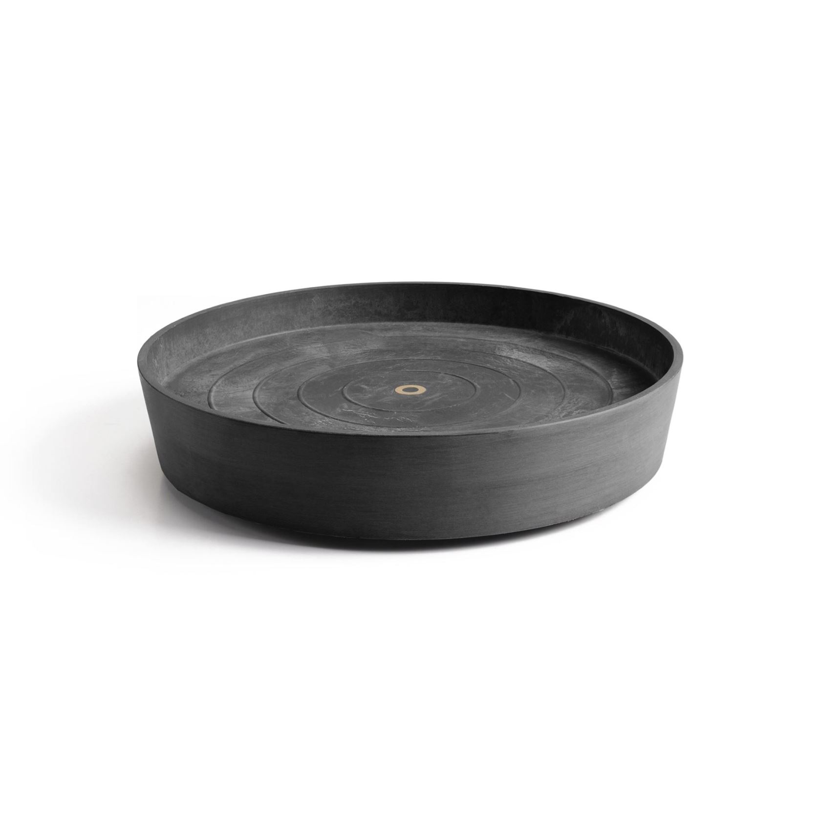 Ecopots onderschotel op wielen - Rond - Dark Grey - Diameter 41,6 x H9 cm
