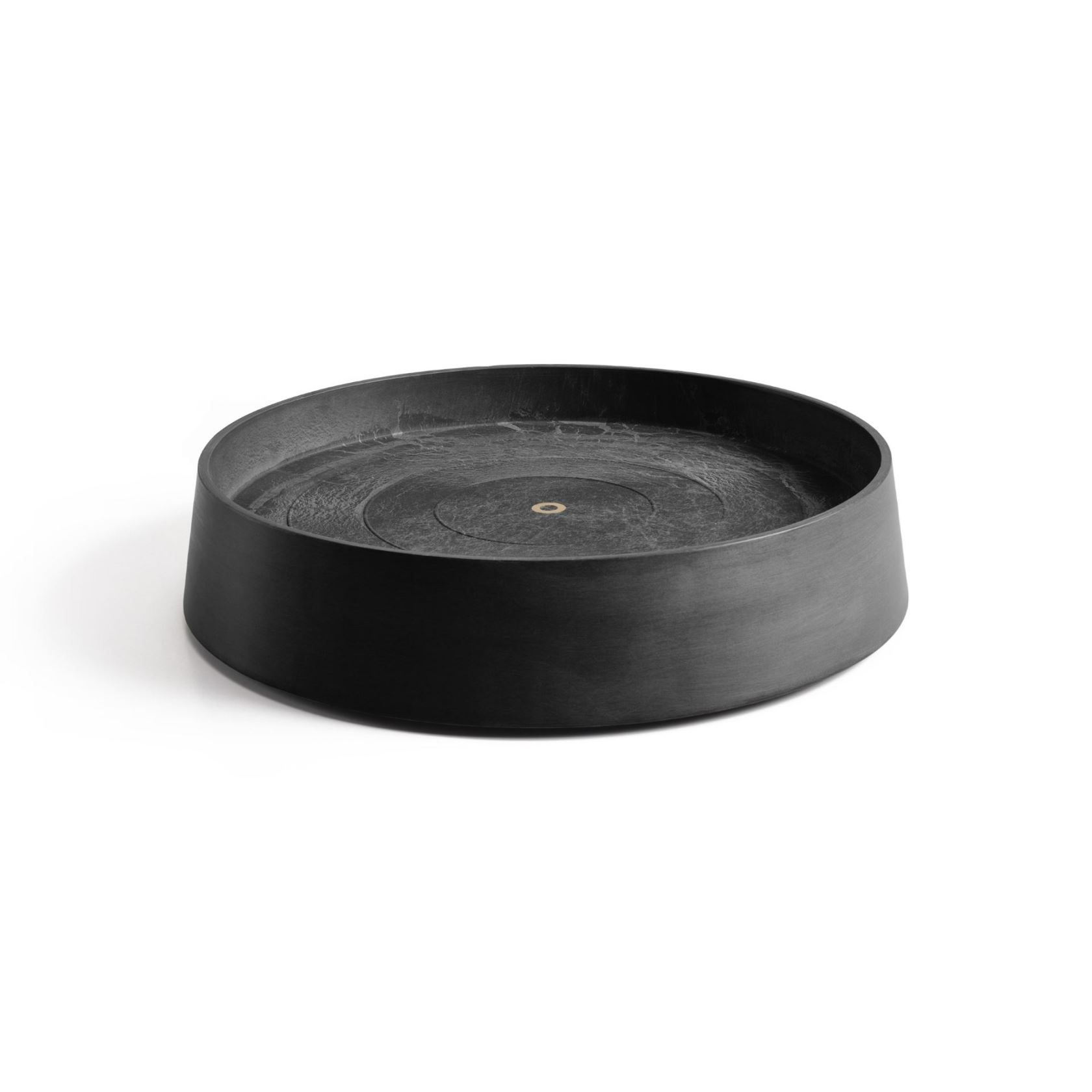 Ecopots onderschotel op wielen Oslo - Rond - Dark Grey - Diameter 50 x H10,5 cm