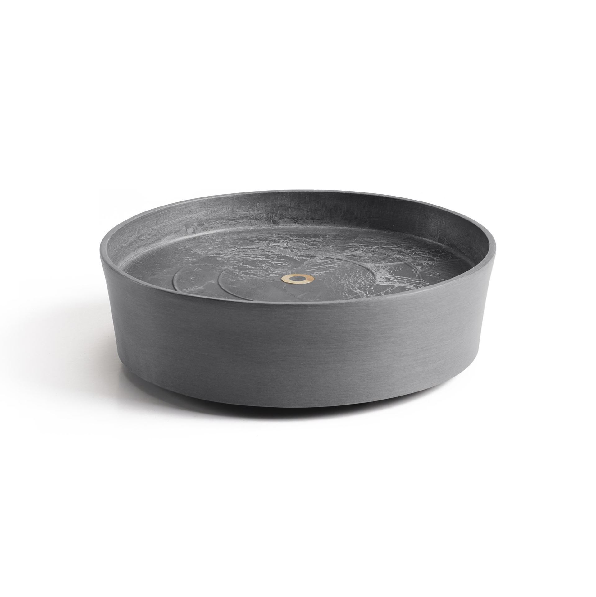 Ecopots onderschotel op wielen - Rond - Grey - Diameter 28,7 x H8,3 cm