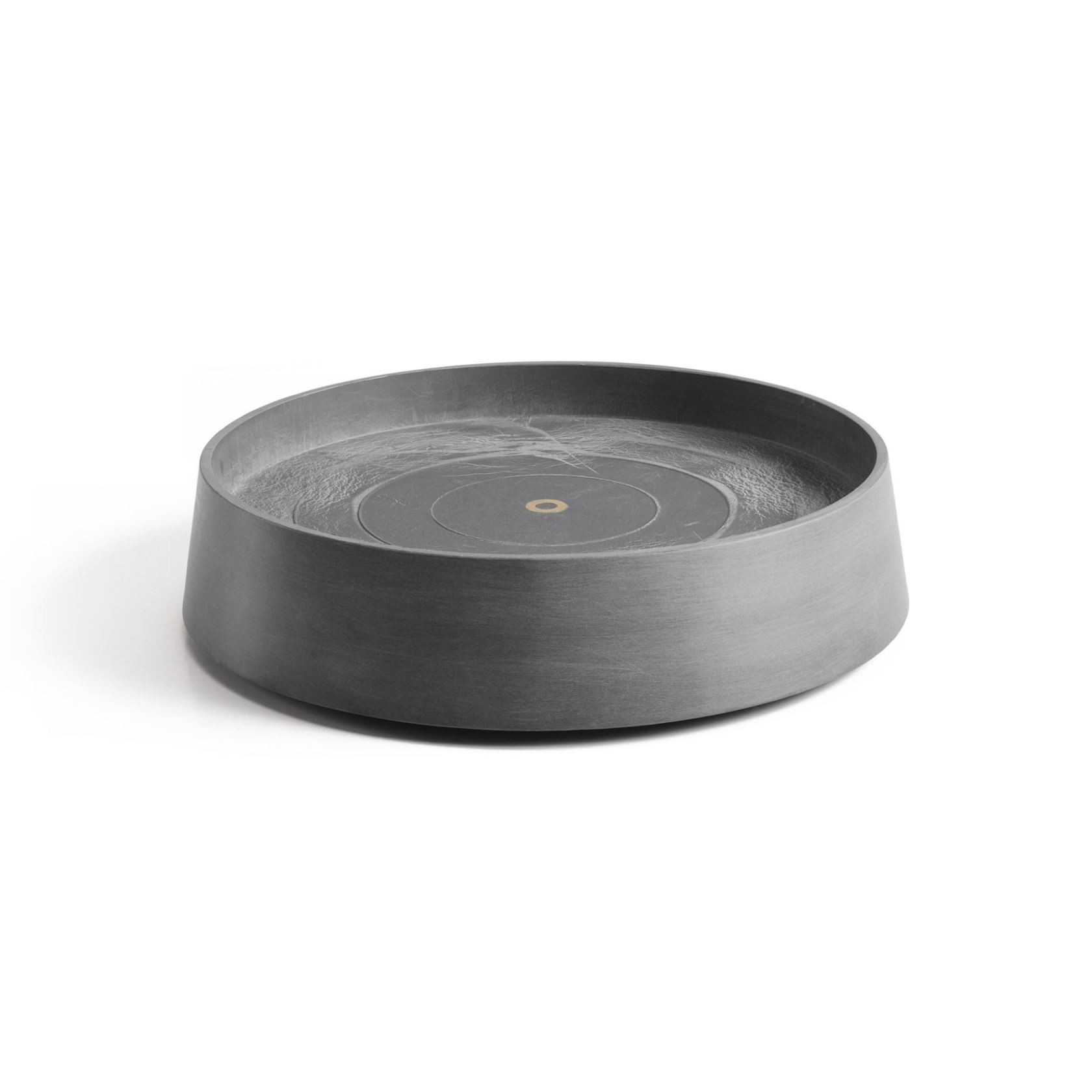 Ecopots onderschotel op wielen Oslo - Rond - Grey - Diameter 41 x H9,5 cm