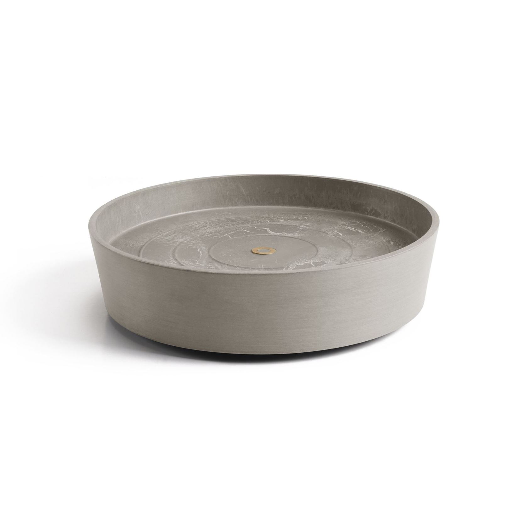 Ecopots onderschotel op wielen - Rond - Taupe - Diameter 34,1 x H9 cm