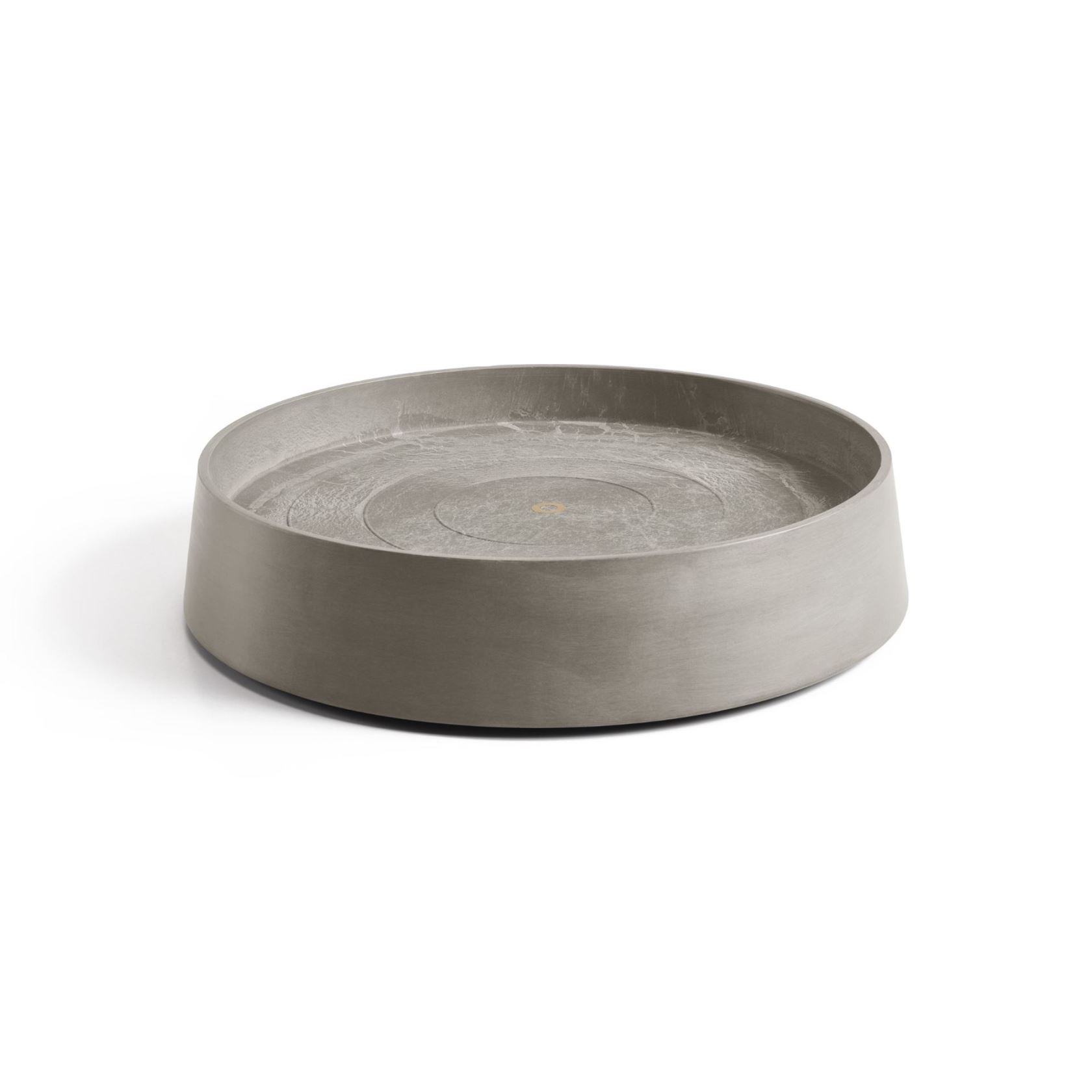 Ecopots onderschotel op wielen Oslo - Rond - Taupe - Diameter 50 x H10,5 cm