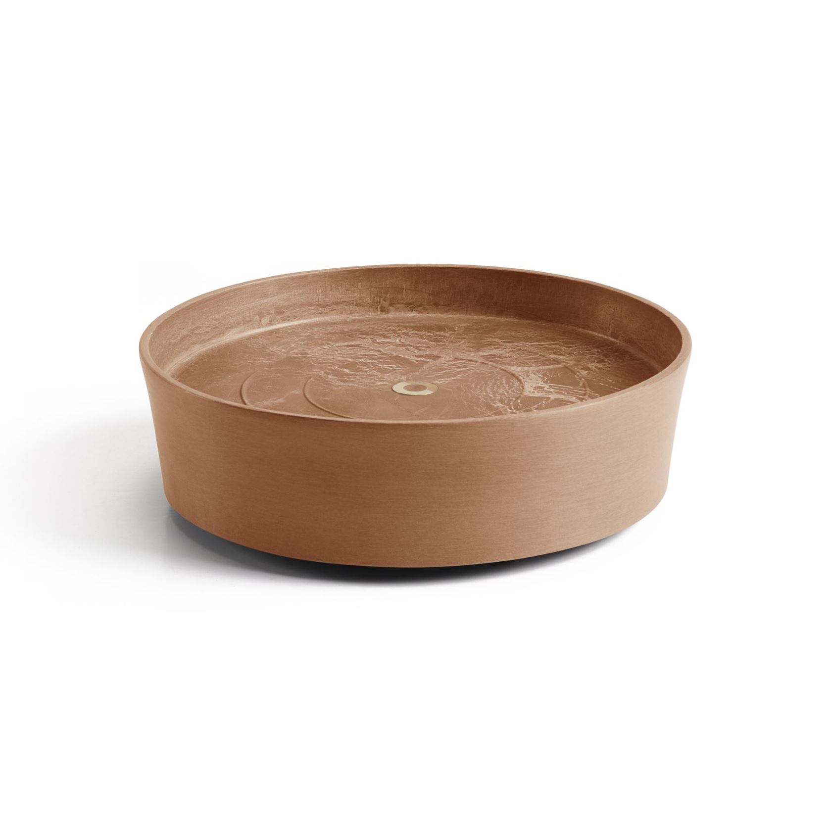 Ecopots onderschotel op wielen - Rond - Terra - Diameter 28,7 x H8,3 cm