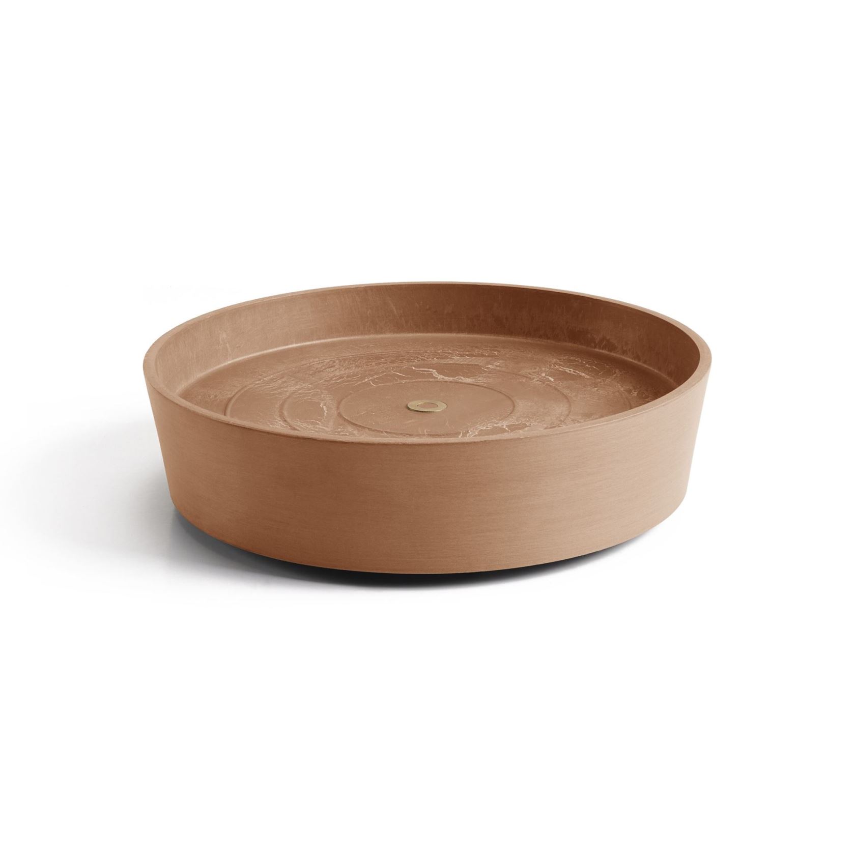 Ecopots onderschotel op wielen - Rond - Terra - Diameter 34,1 x H9 cm