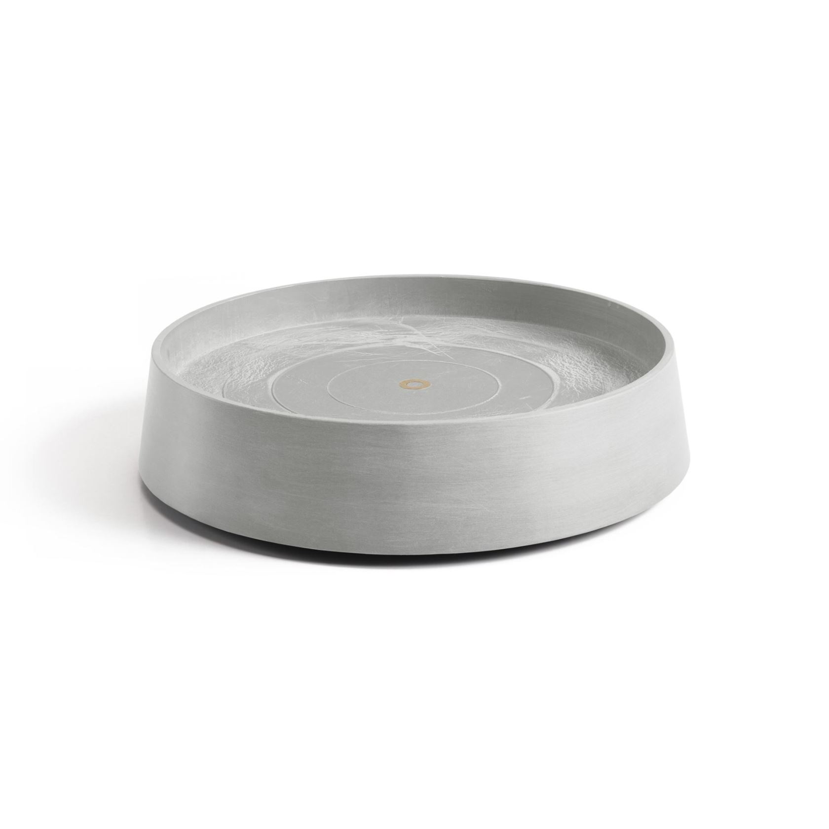 Ecopots onderschotel op wielen Oslo - Rond - White Grey - Diameter 41 x H9,5 cm