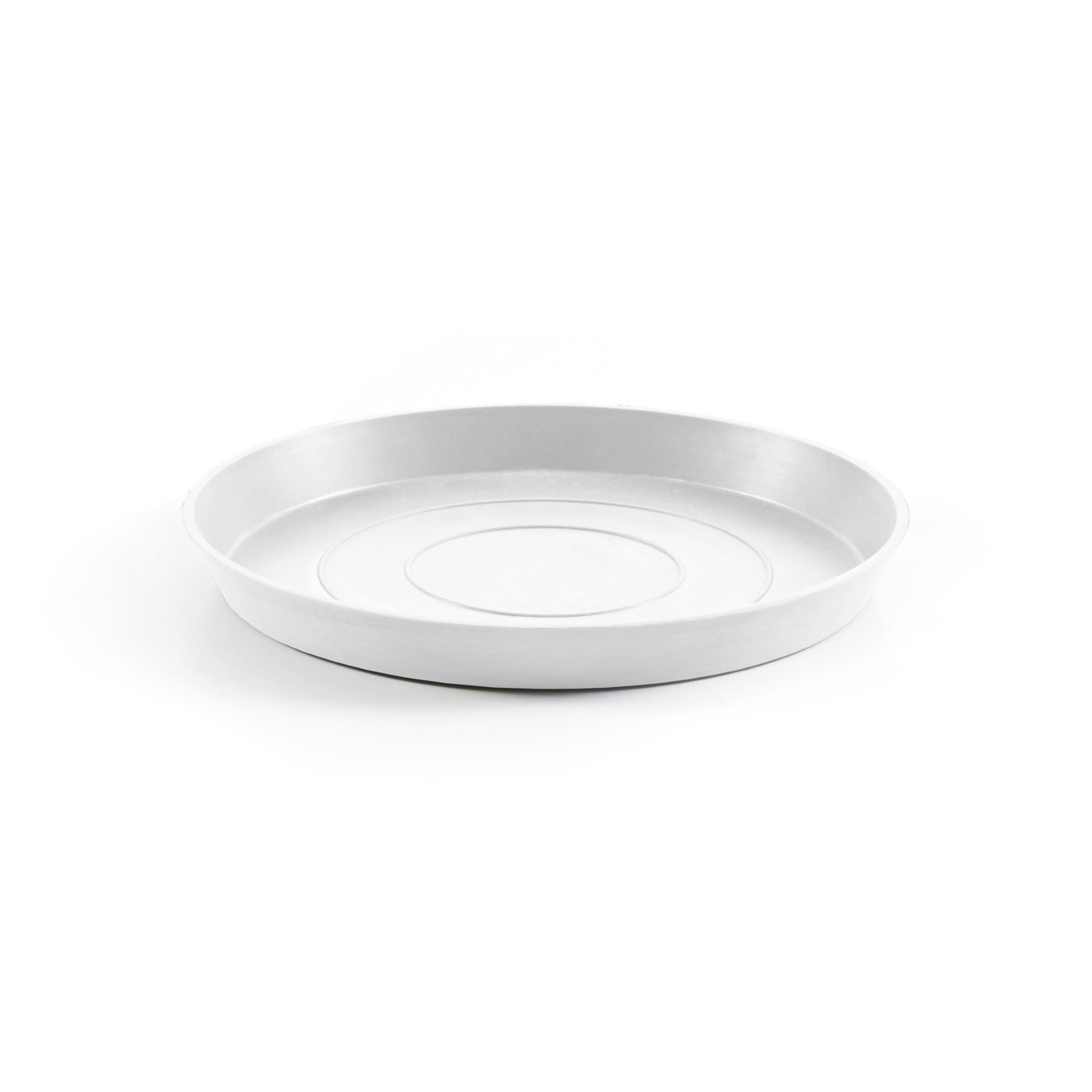 Ecopots onderschotel met waterreservoir - Rond - Pure White - Diameter 36,5 x H3,5 cm