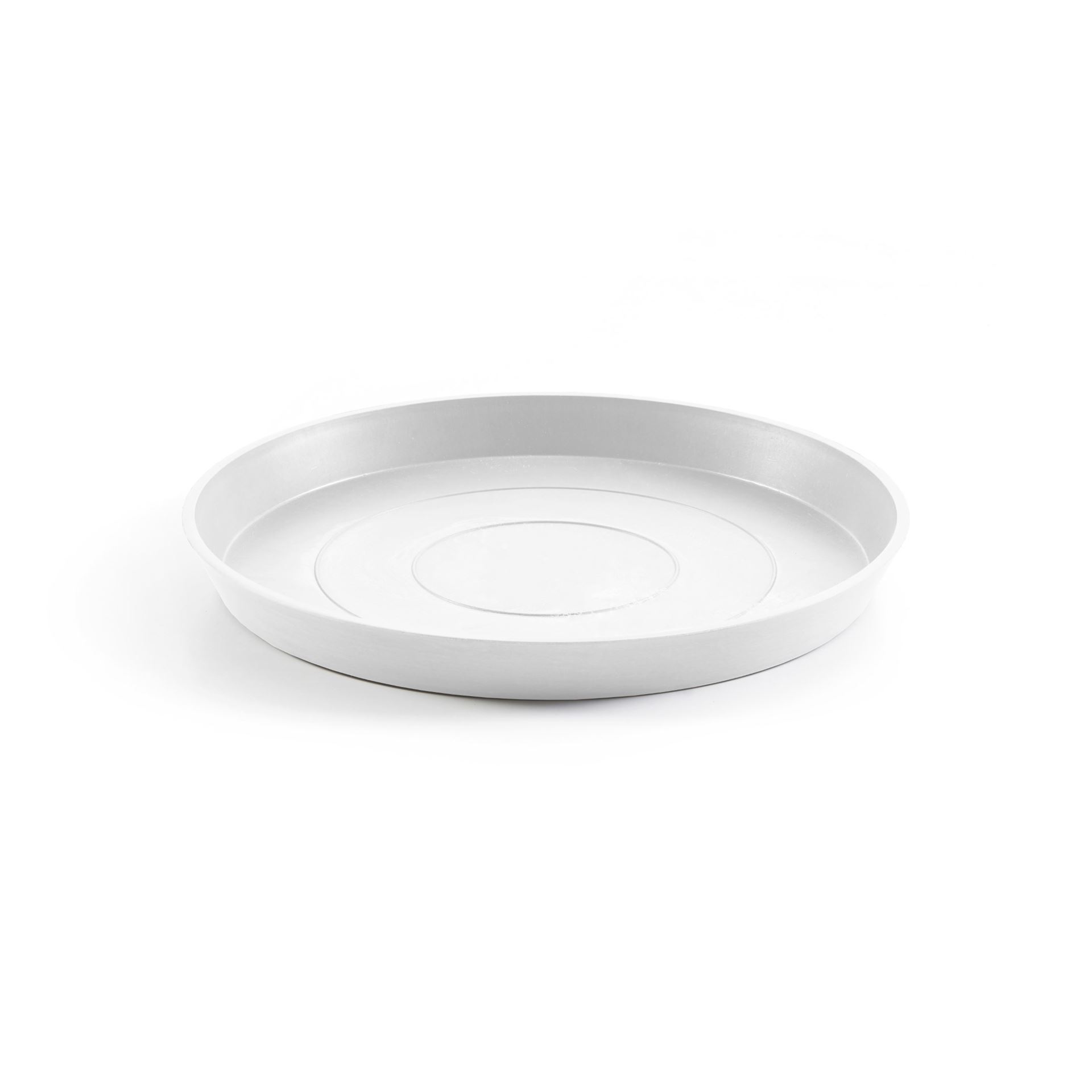 Ecopots onderschotel met waterreservoir- Rond - Pure White - Diameter 44,5 x H3,5 cm