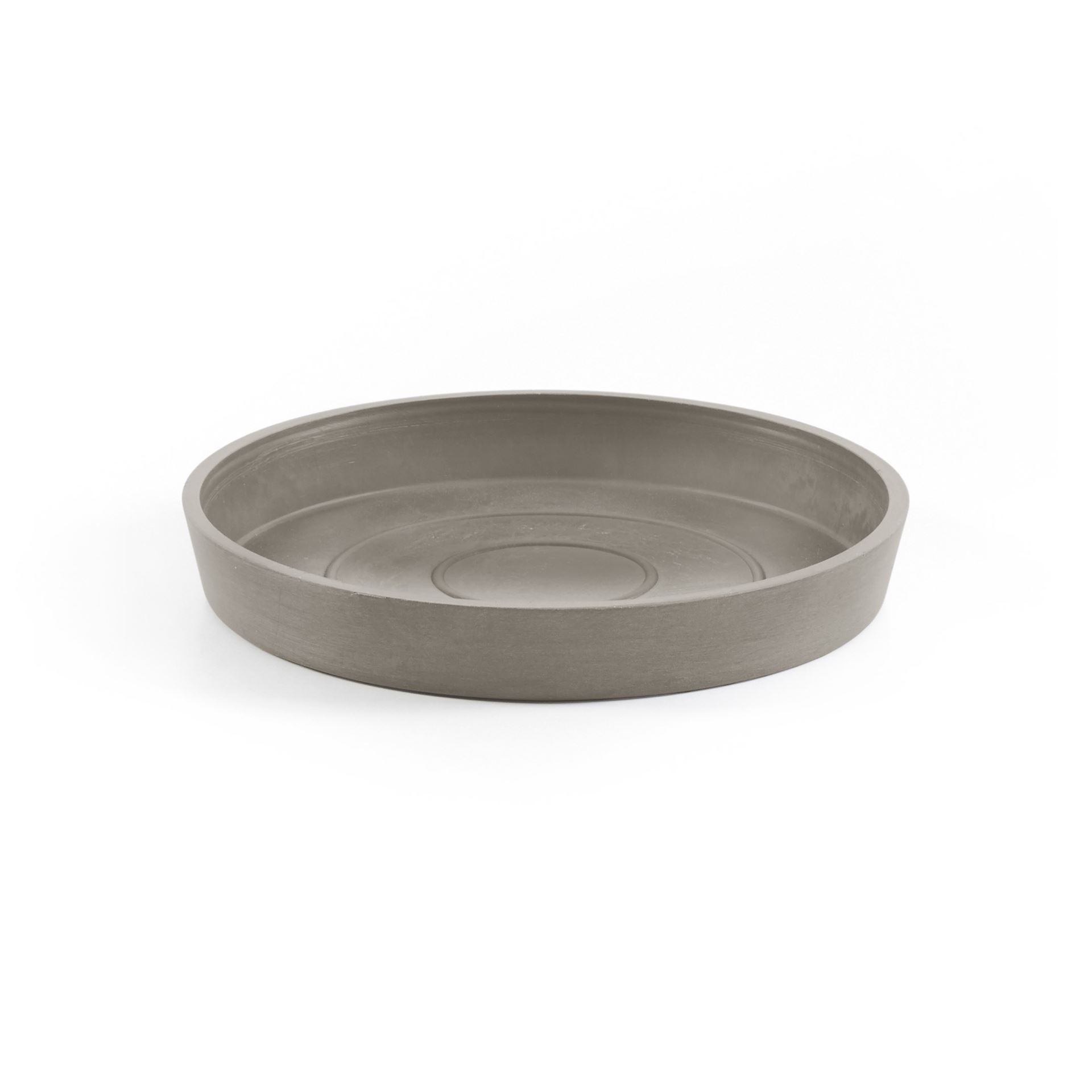 Ecopots onderschotel met waterreservoir - Rond - Taupe - Diameter 18 x H2,5 cm