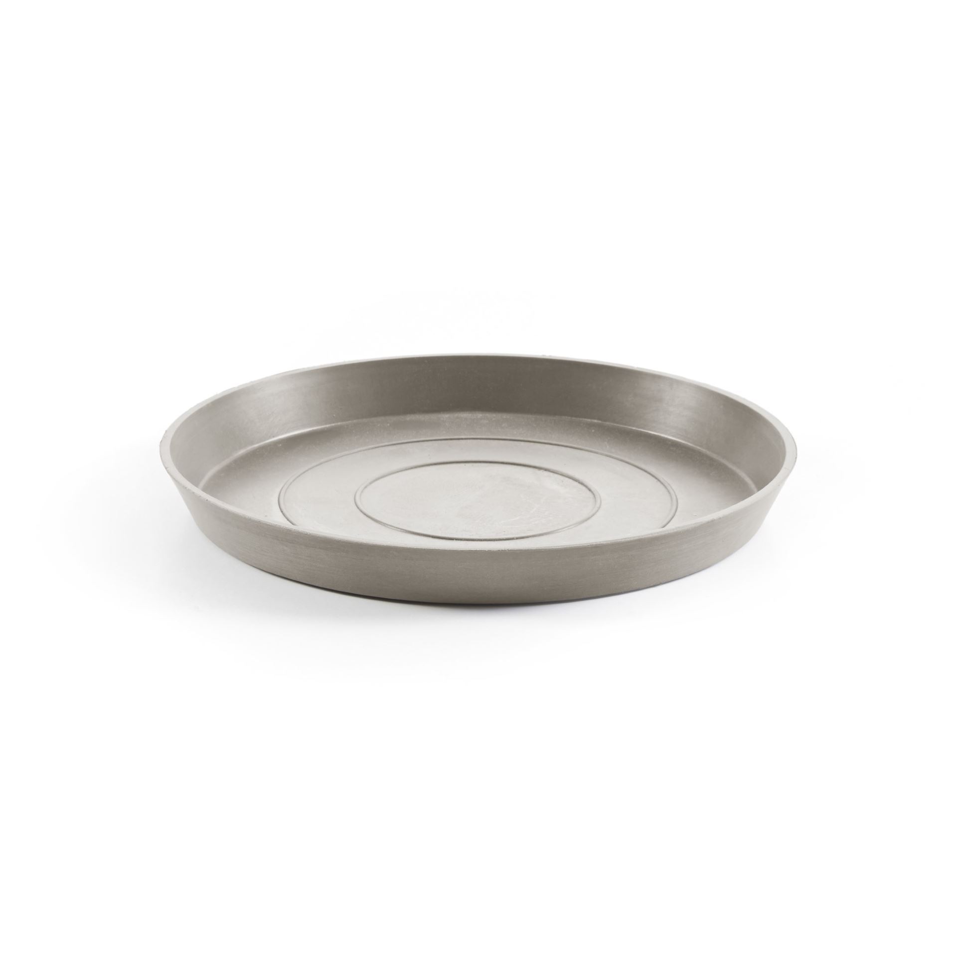 Ecopots onderschotel met waterreservoir- Rond - Taupe - Diameter 28,7 x H3 cm