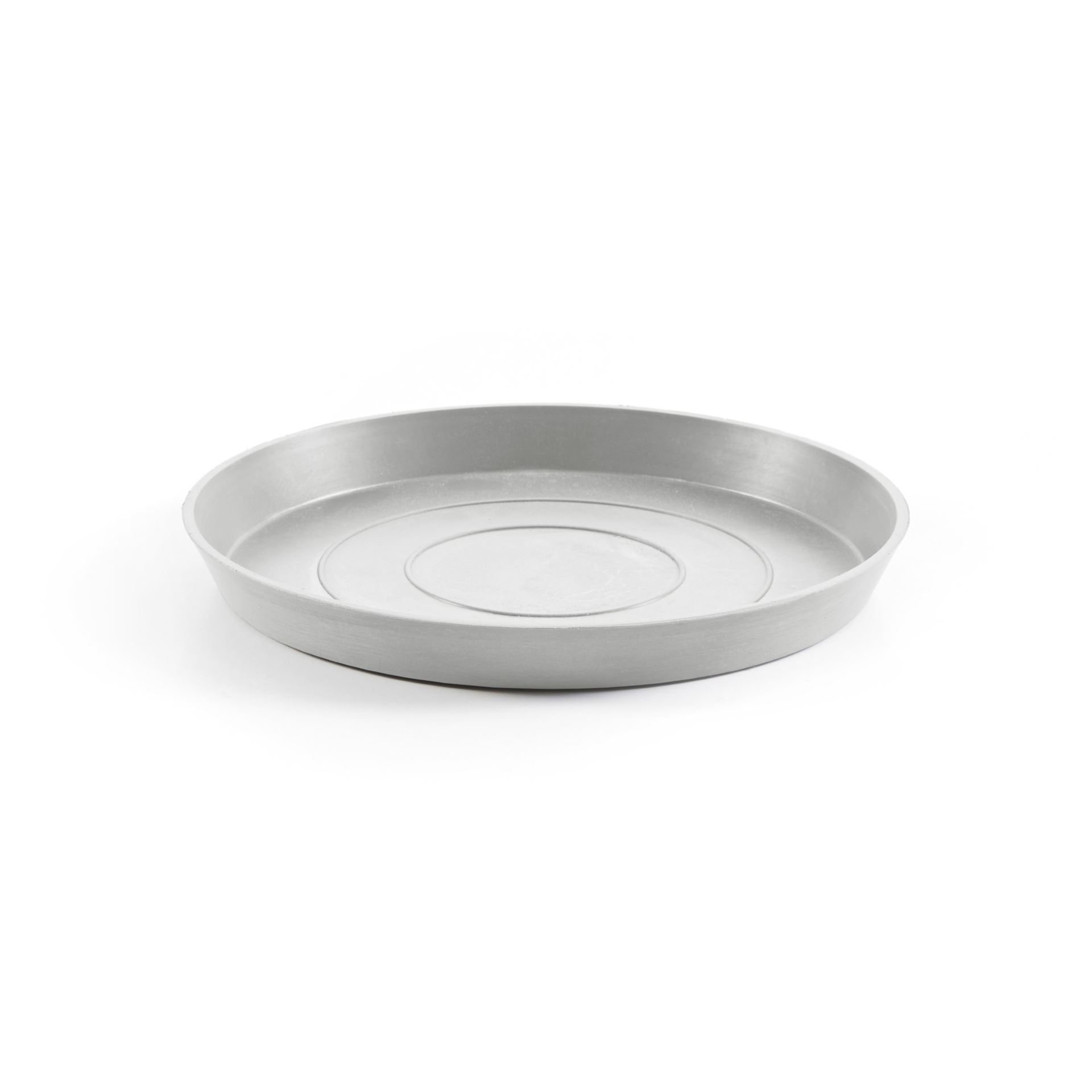 Ecopots onderschotel met waterreservoir- Rond - White Grey - Diameter 28,7 x H3 cm