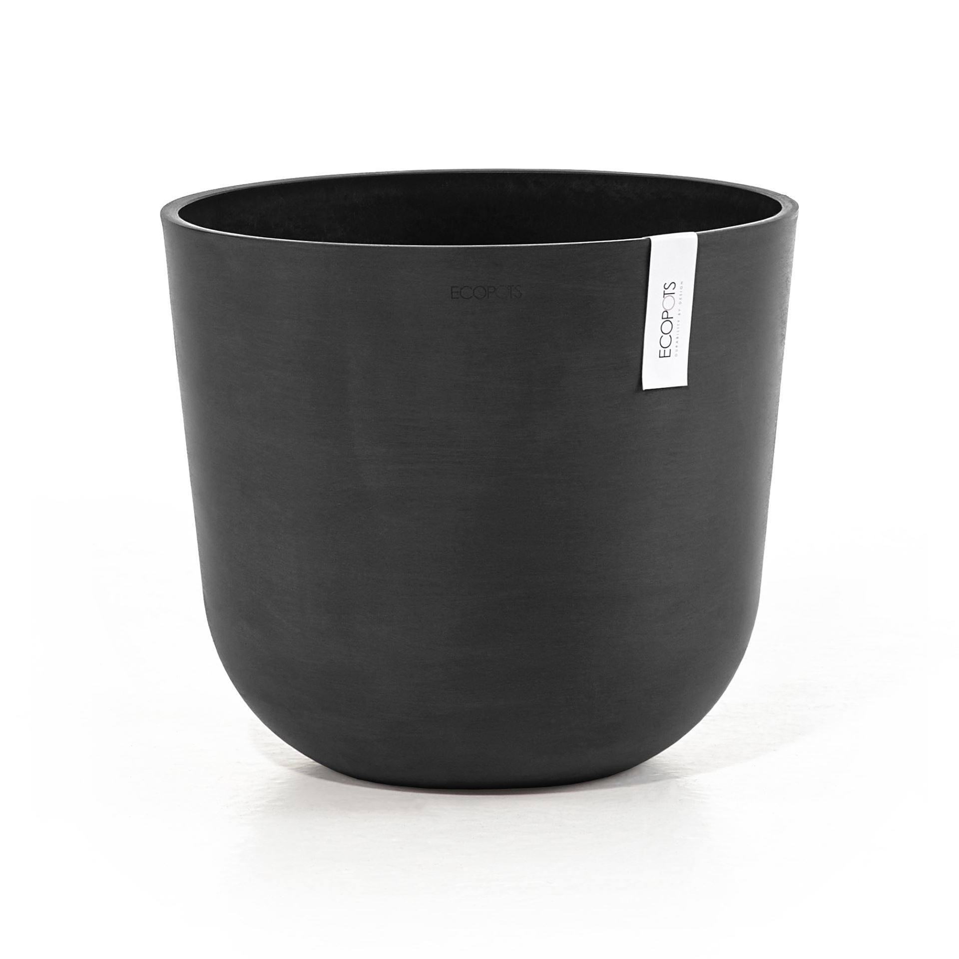 Ecopots bloempot Oslo 35 - Rond - Dark Grey - Diameter 35 x H30,5 cm