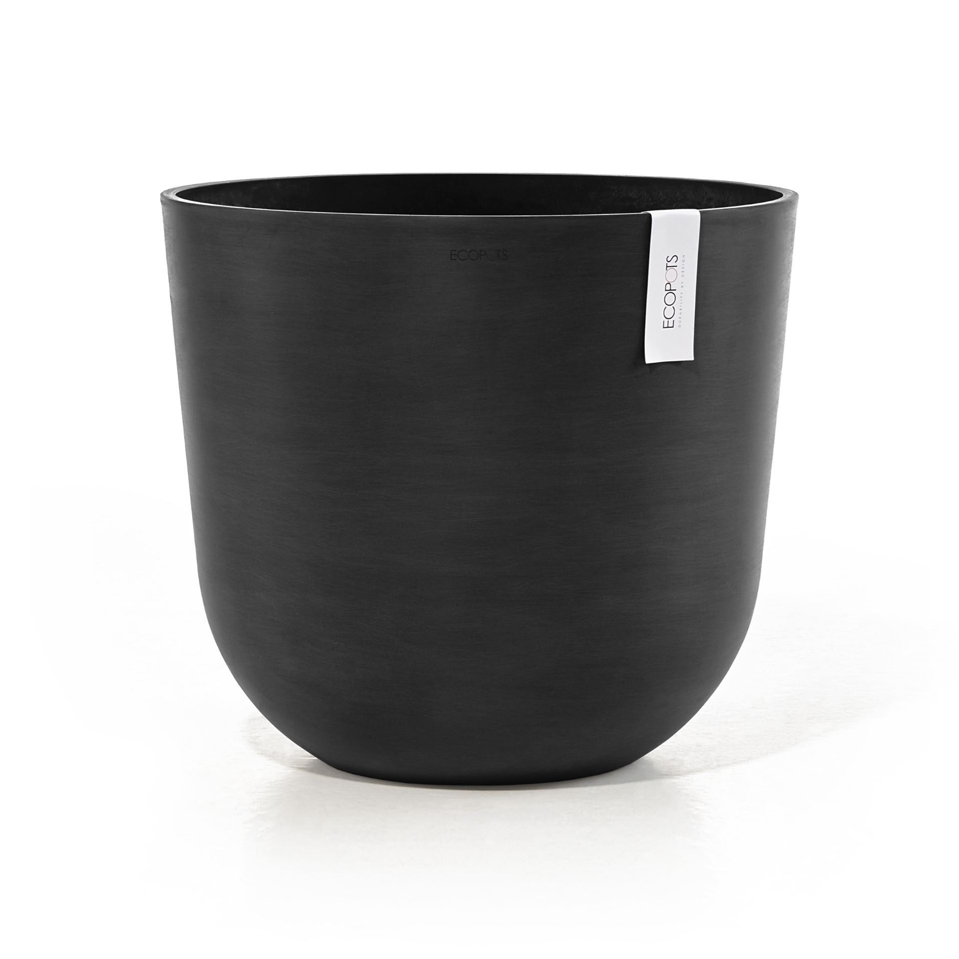 Ecopots bloempot Oslo 45 - Rond - Dark Grey - Diameter 45 x H39,4 cm