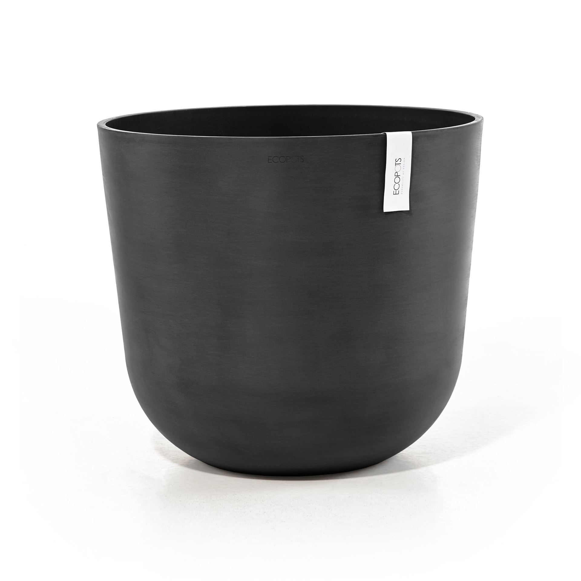 Ecopots bloempot Oslo 55 - Rond - Dark Grey - Diameter 55 x H48,5 cm