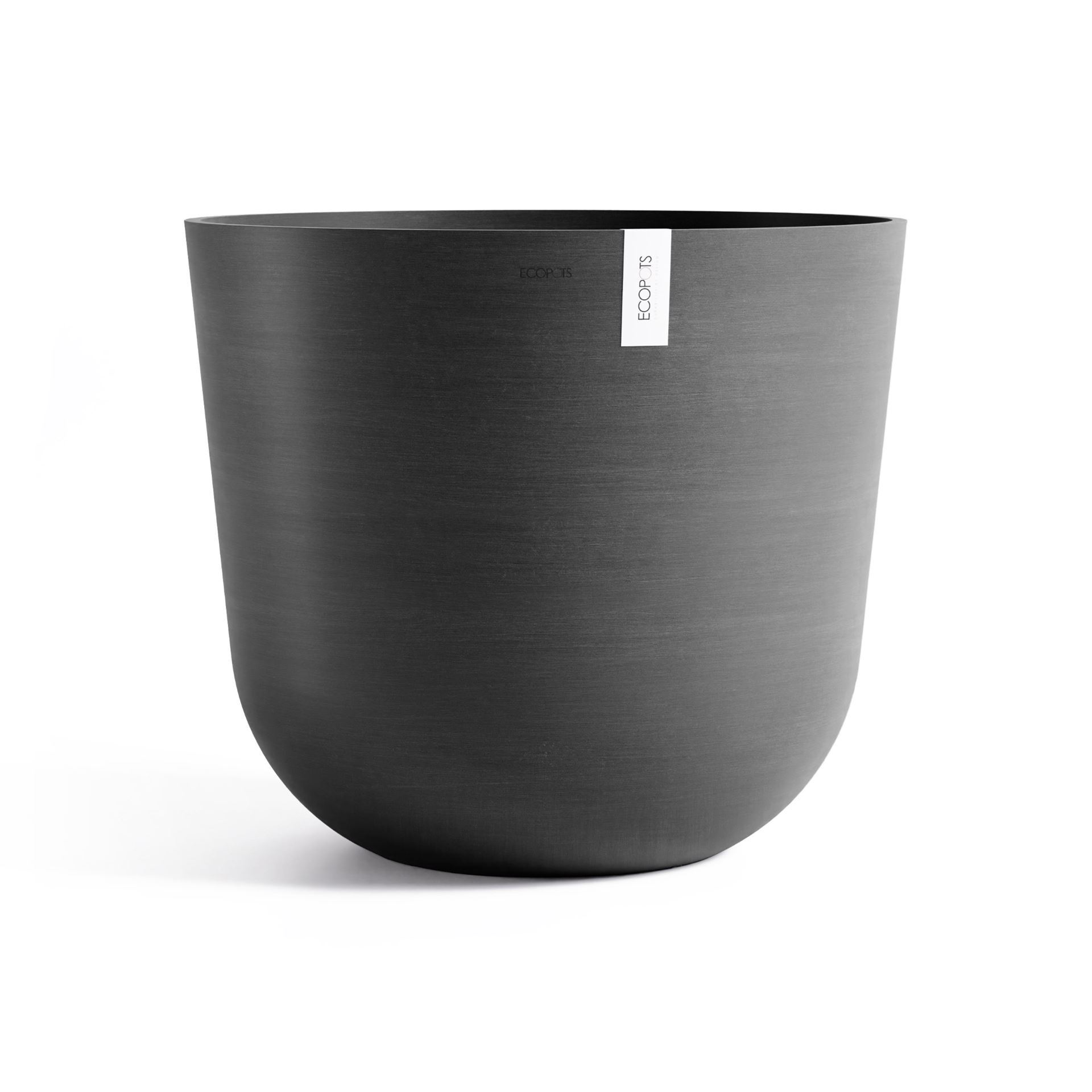 Ecopots bloempot Oslo 65 - Rond - Dark Grey - Diameter 65 x H56,6 cm