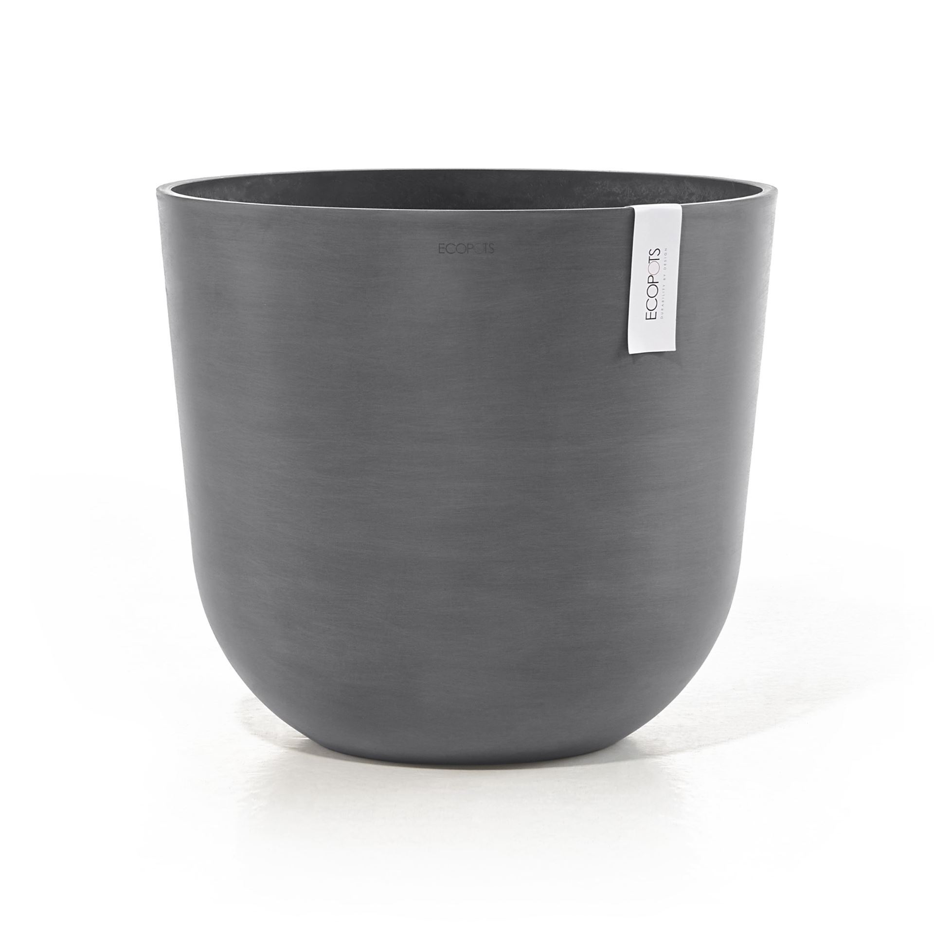 Ecopots bloempot Oslo 45 - Rond - Grey - Diameter 45 x H39,4 cm
