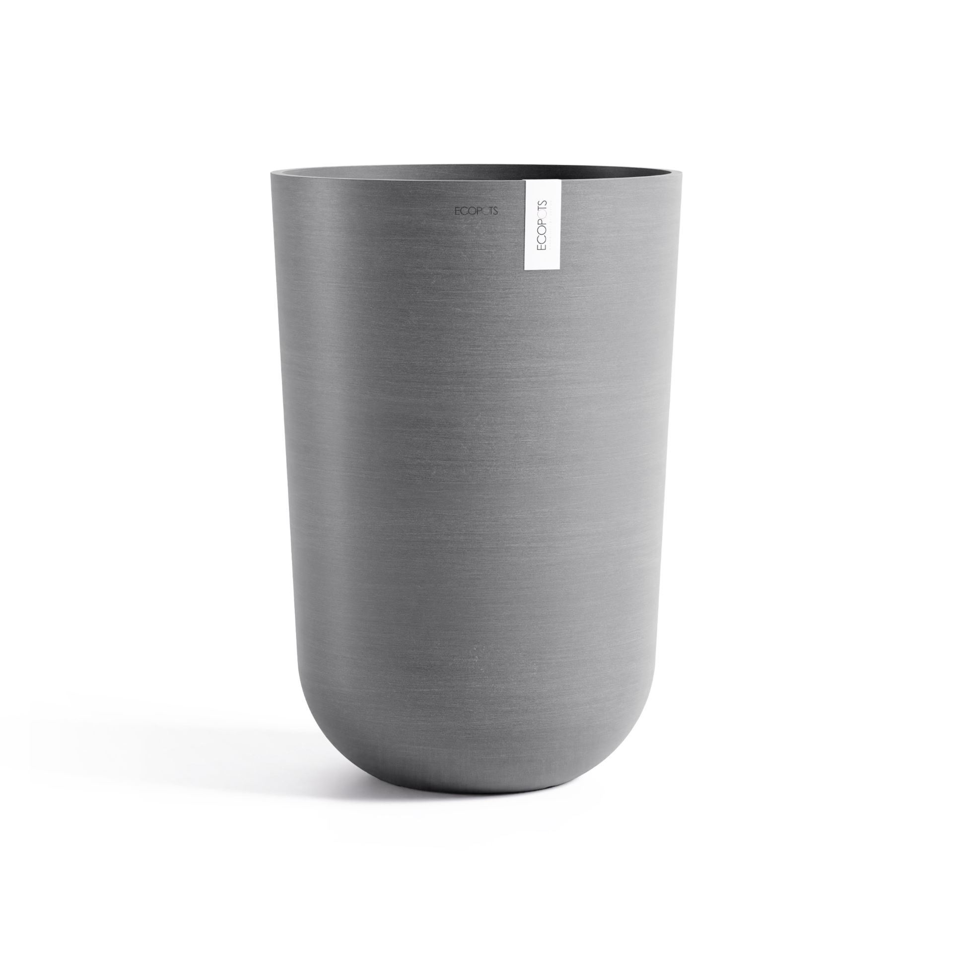 Ecopots bloempot Oslo High 52 - Rond - Grey - Diameter 35 x H51,5 cm