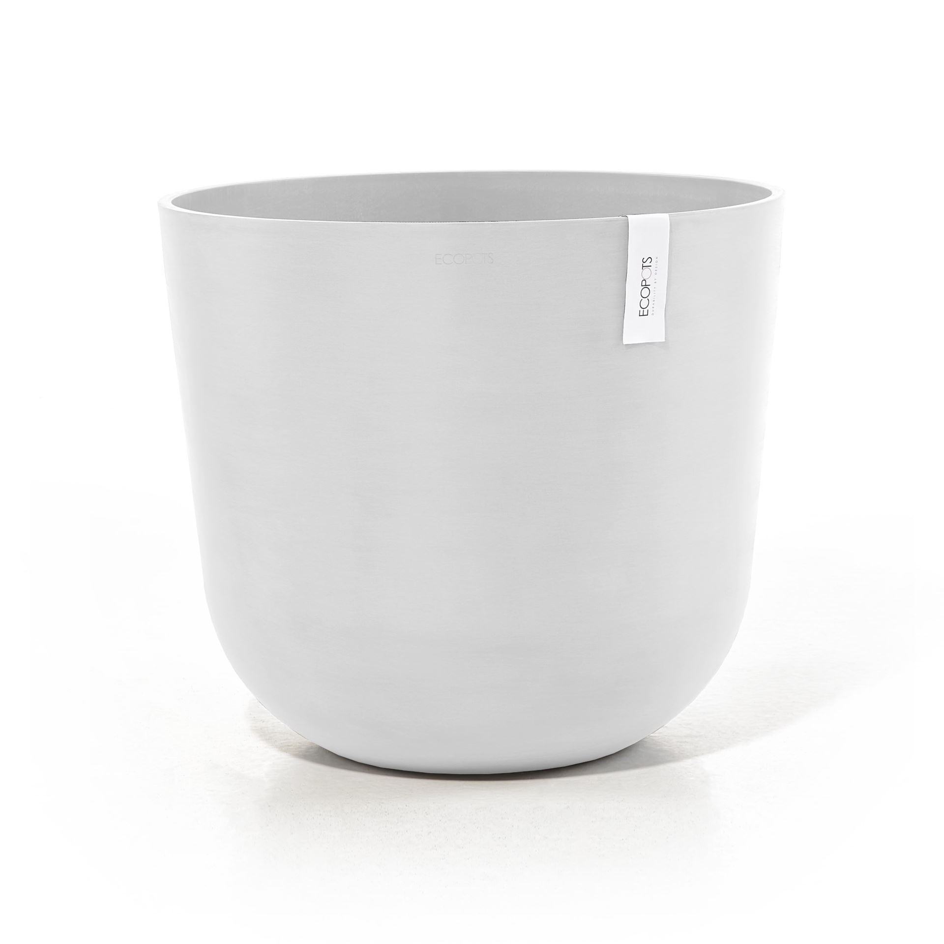 Ecopots bloempot Oslo 55 - Rond - Pure White - Diameter 55 x H48,5 cm