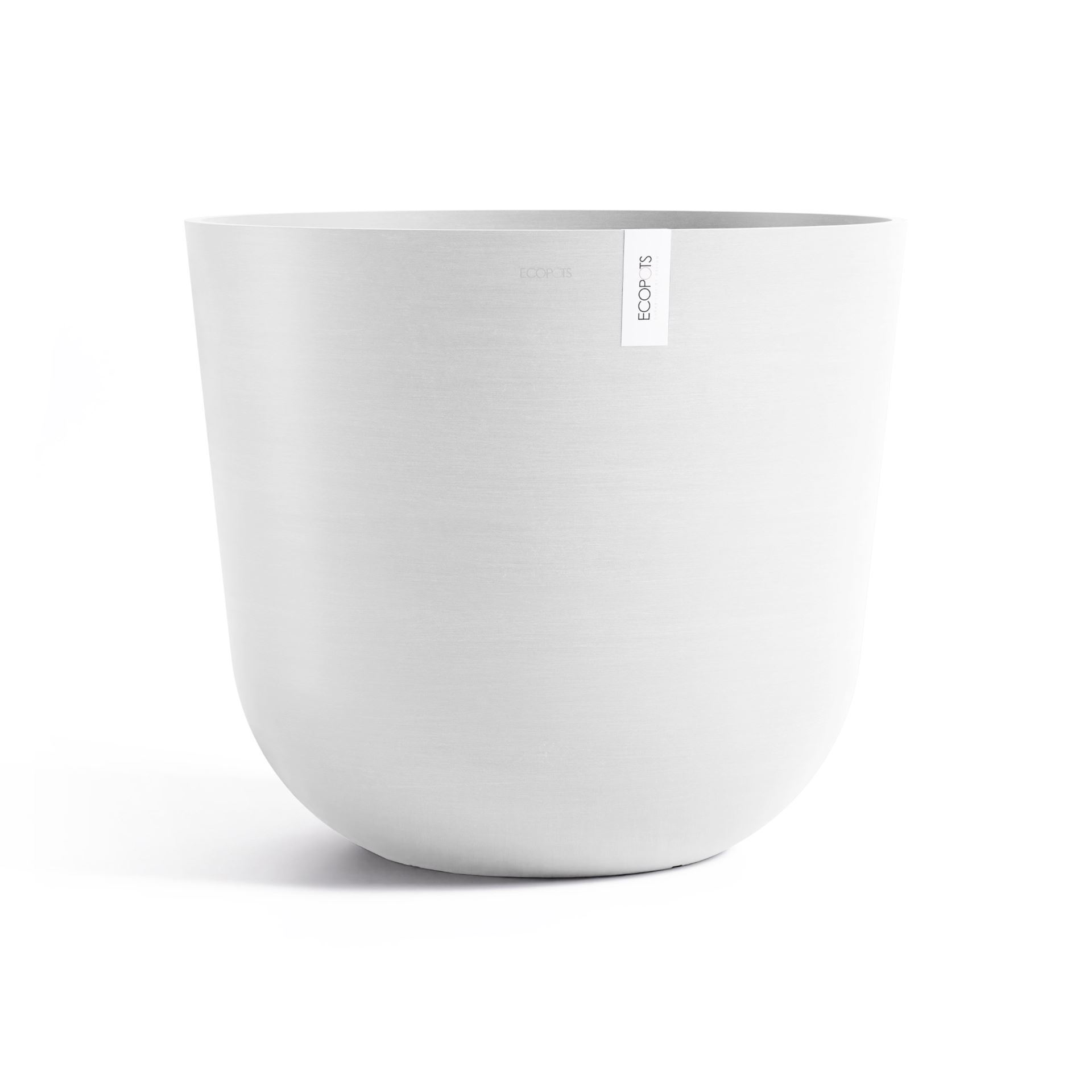 Ecopots bloempot Oslo 65 - Rond - Pure White - Diameter 65 x H56,6 cm