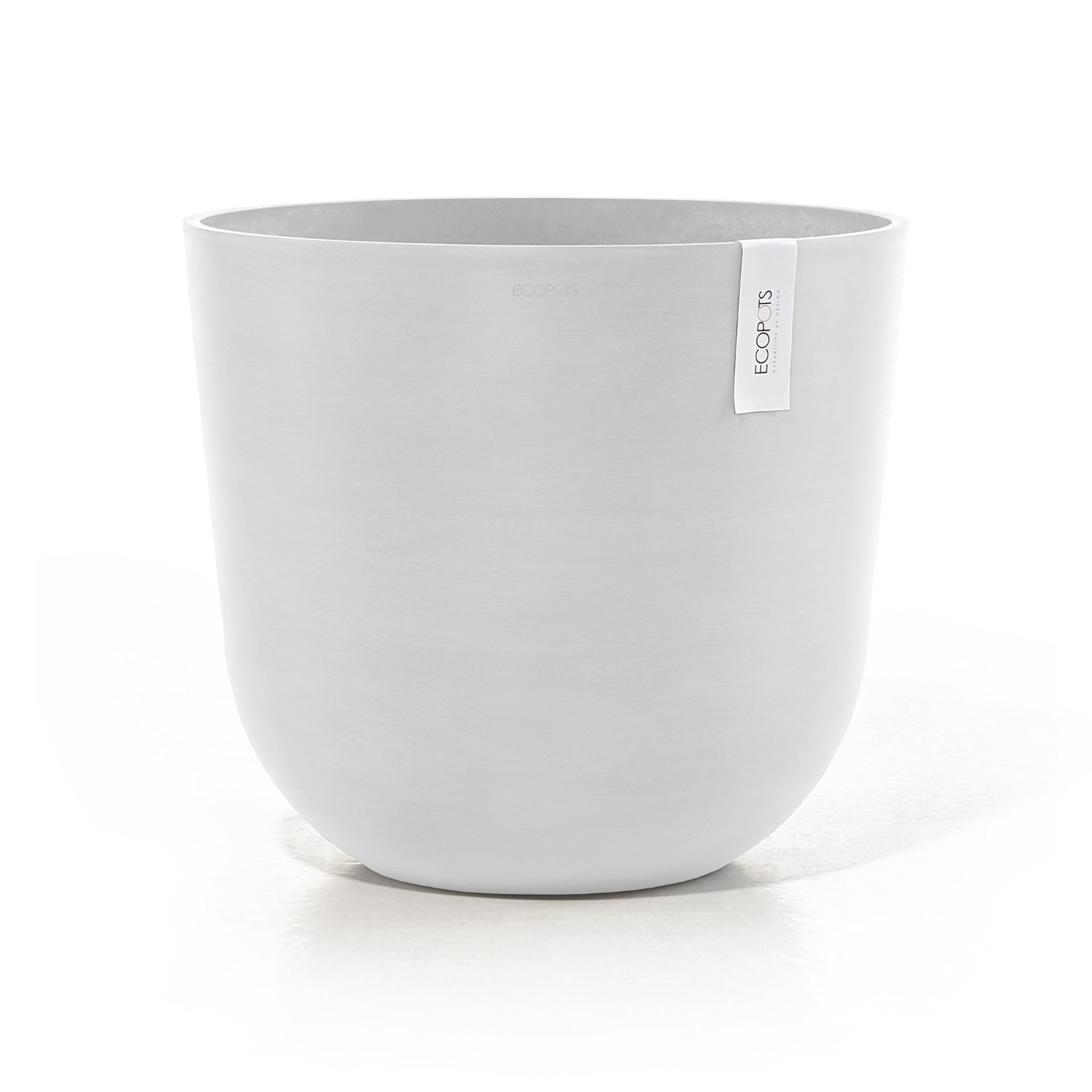 Ecopots bloempot Oslo 45 - Rond - Pure White - Diameter 45 x H39,4 cm