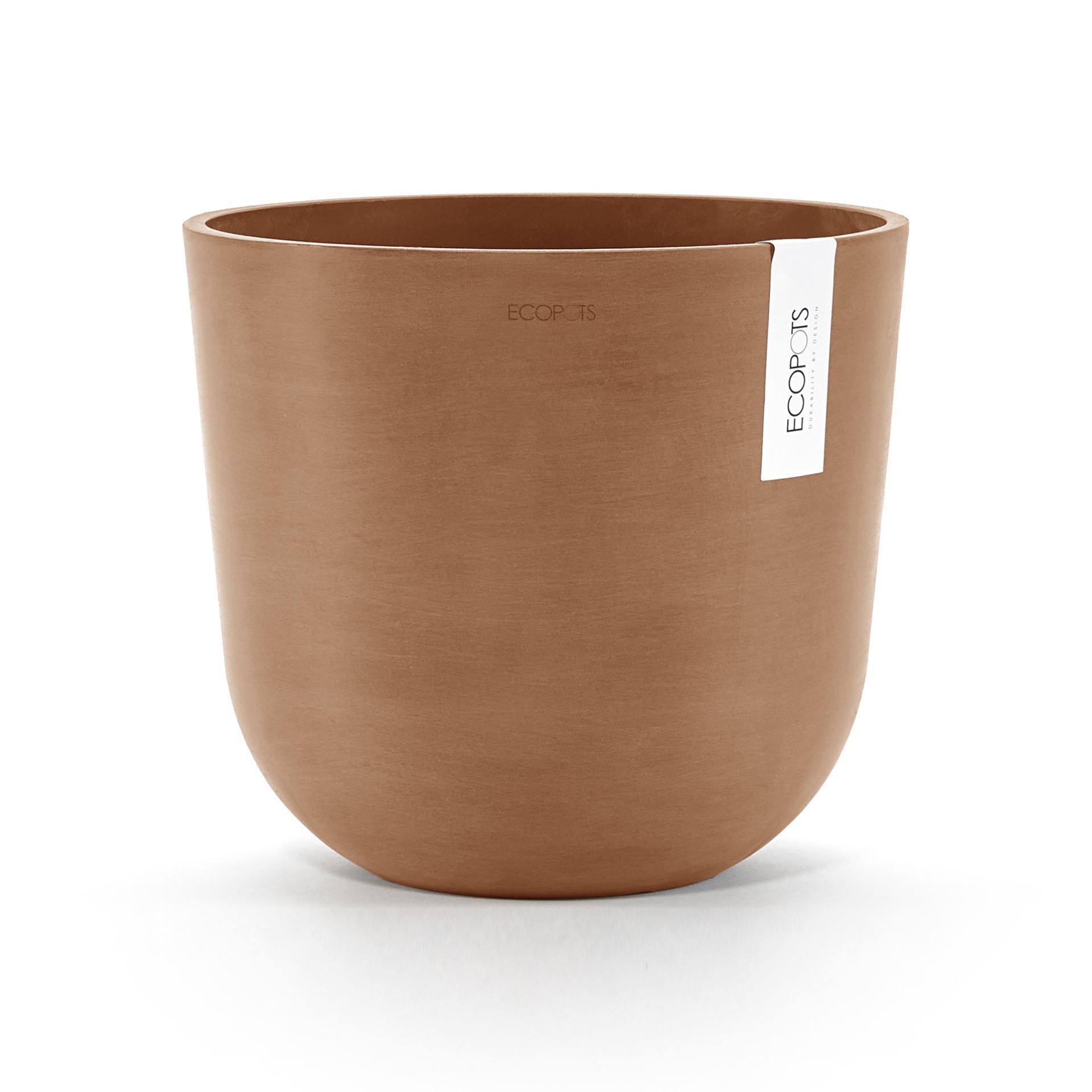 Ecopots bloempot Oslo 25 - Rond - Terra - Diameter 25 x H21,8 cm