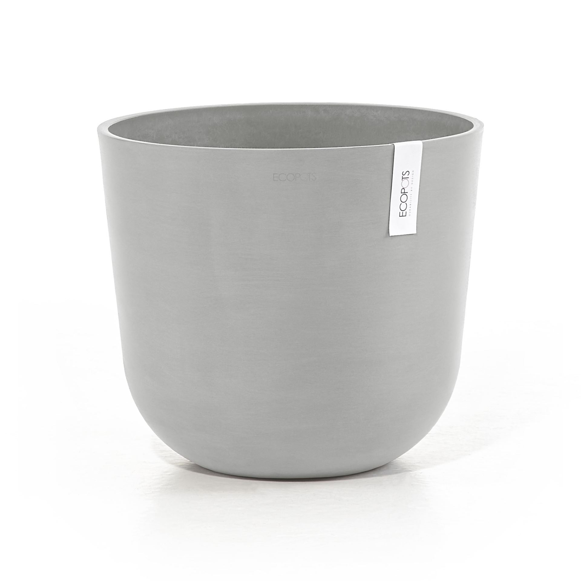 Ecopots bloempot Oslo 35 - Rond - White Grey - Diameter 35 x H30,5 cm