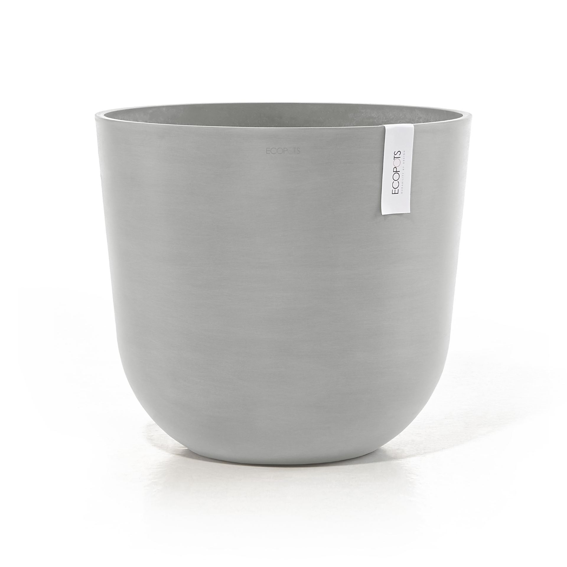 Ecopots bloempot Oslo 45 - Rond - White Grey - Diameter 45 x H39,4 cm