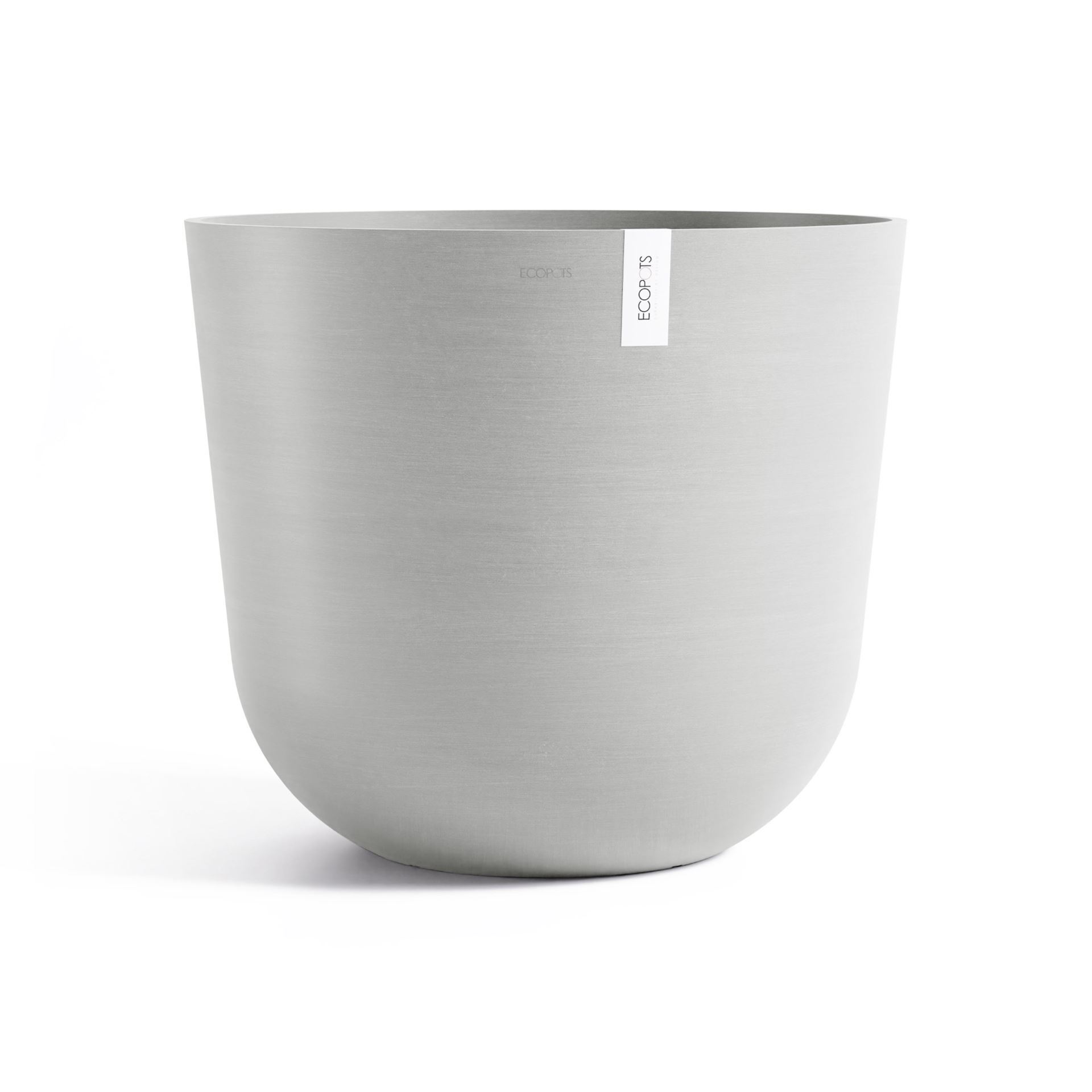 Ecopots bloempot Oslo 65 - Rond - White Grey - Diameter 65 x H56,6 cm