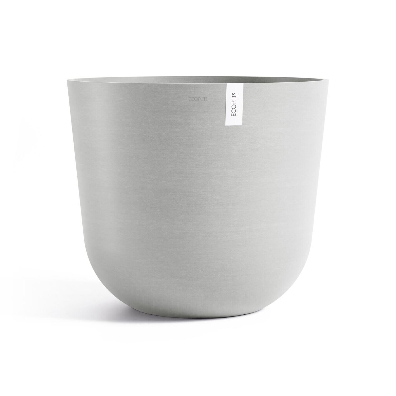 Ecopots bloempot Oslo 75 - Rond - White Grey - Ø75 x H65 cm