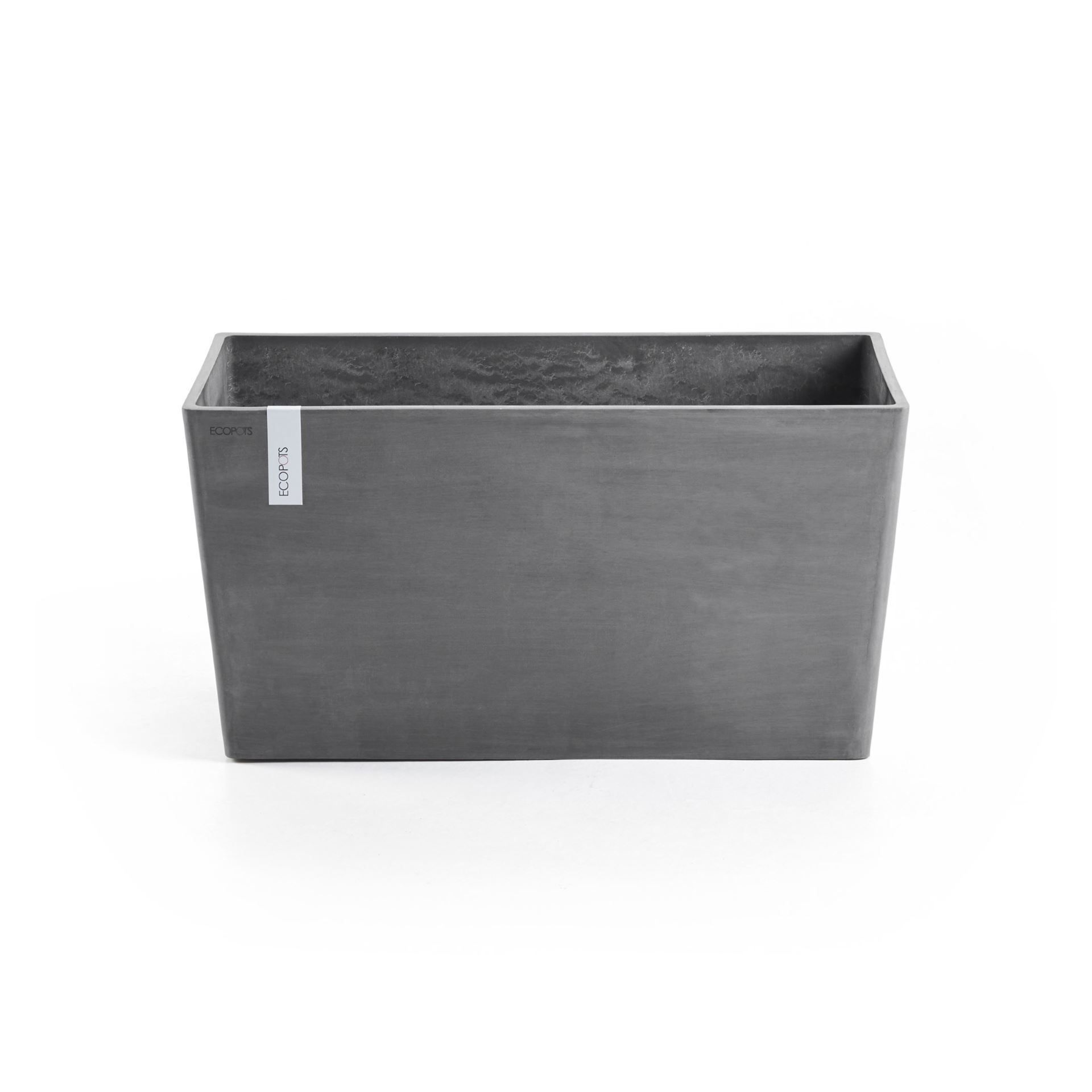 Ecopots bloempot Paris 80 - Rechthoekig - Grey - 80,3 x 38 x H40,5 cm