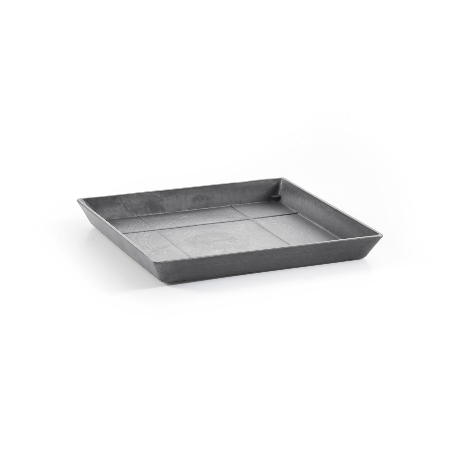 Ecopots onderschotel met waterreservoir - Vierkant - Grey - 35,5 x H3,5 cm
