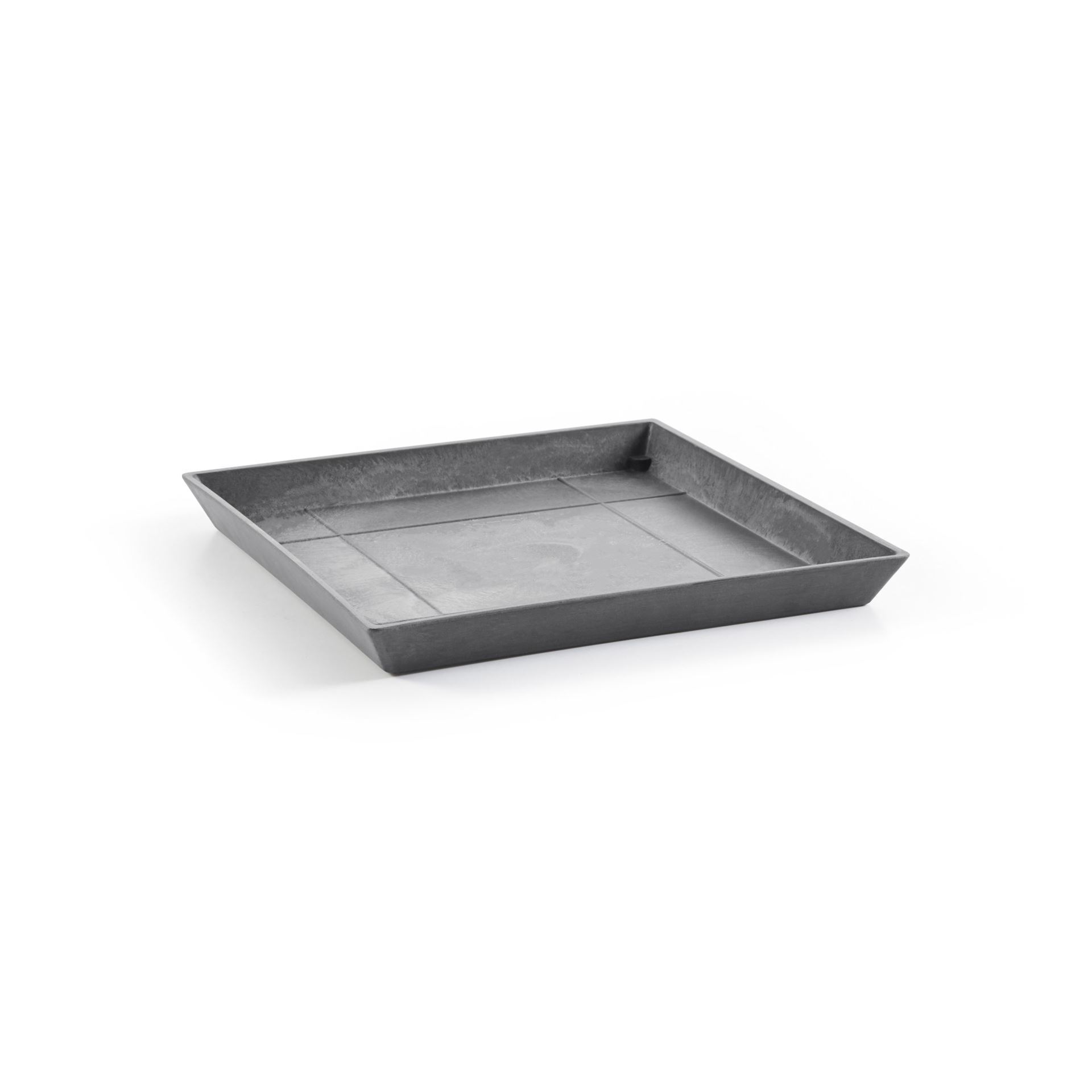 Ecopots onderschotel met waterreservoir - Vierkant - Grey - 43 x H3,5 cm