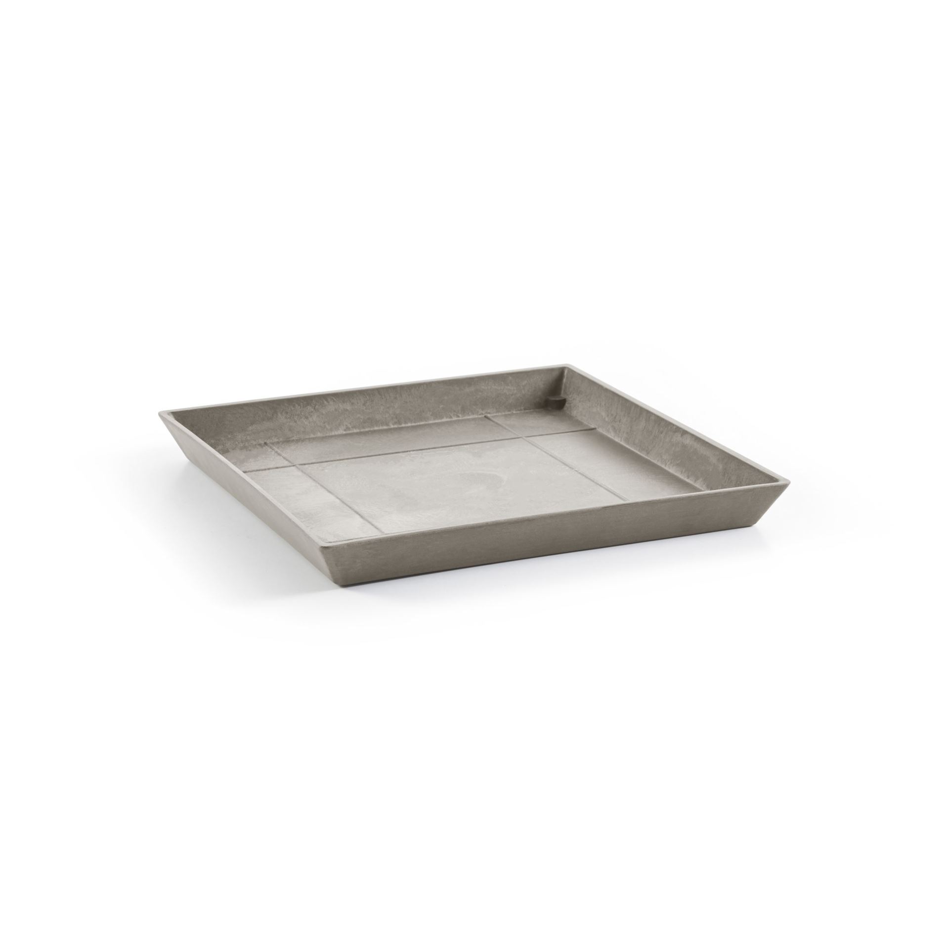 Ecopots onderschotel met waterreservoir - Vierkant - Taupe - 43 x H3,5 cm