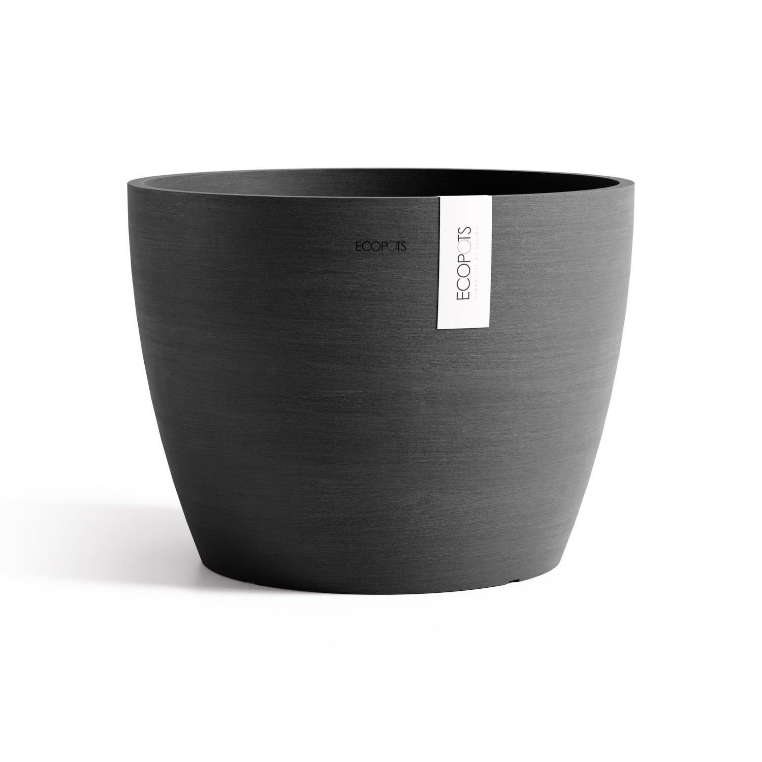 Ecopots bloempot Stockholm 45 - Rond - Taupe - Ø45 x H34,2 cm