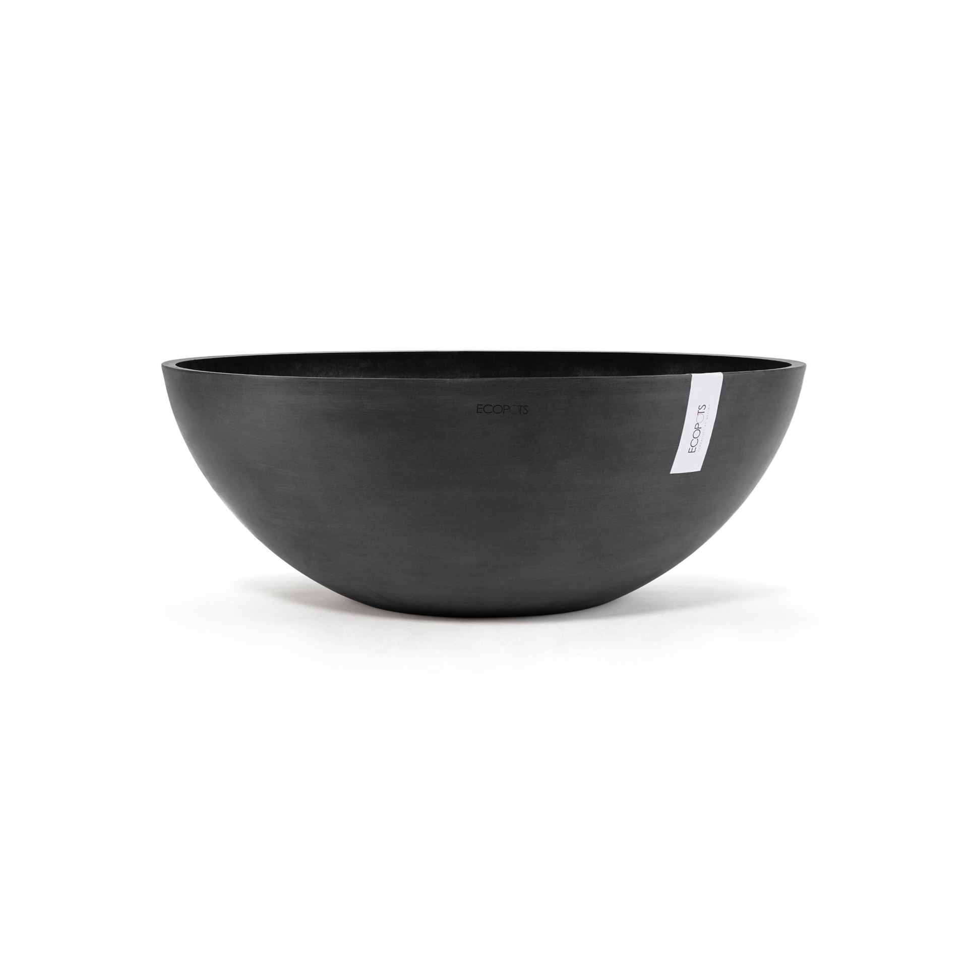 Ecopots bloempot Vienna 70 - Rond - Dark Grey - Diameter 70 x H25,3 cm